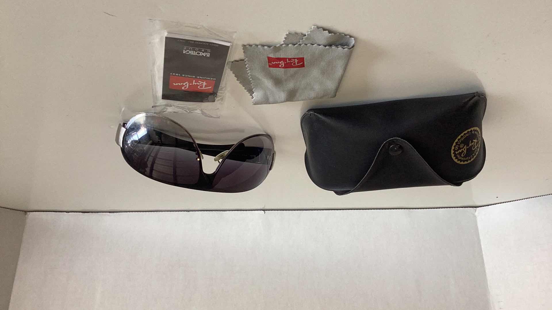 Photo 1 of RAY-BAN MENS WRAPAROUND SUNGLASSES WITH CASE