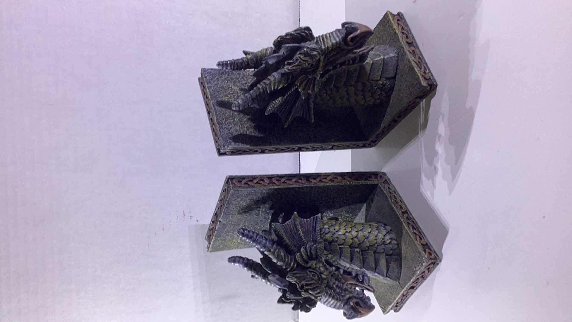 Photo 1 of DRAGON BOOKENDS 7” TALL