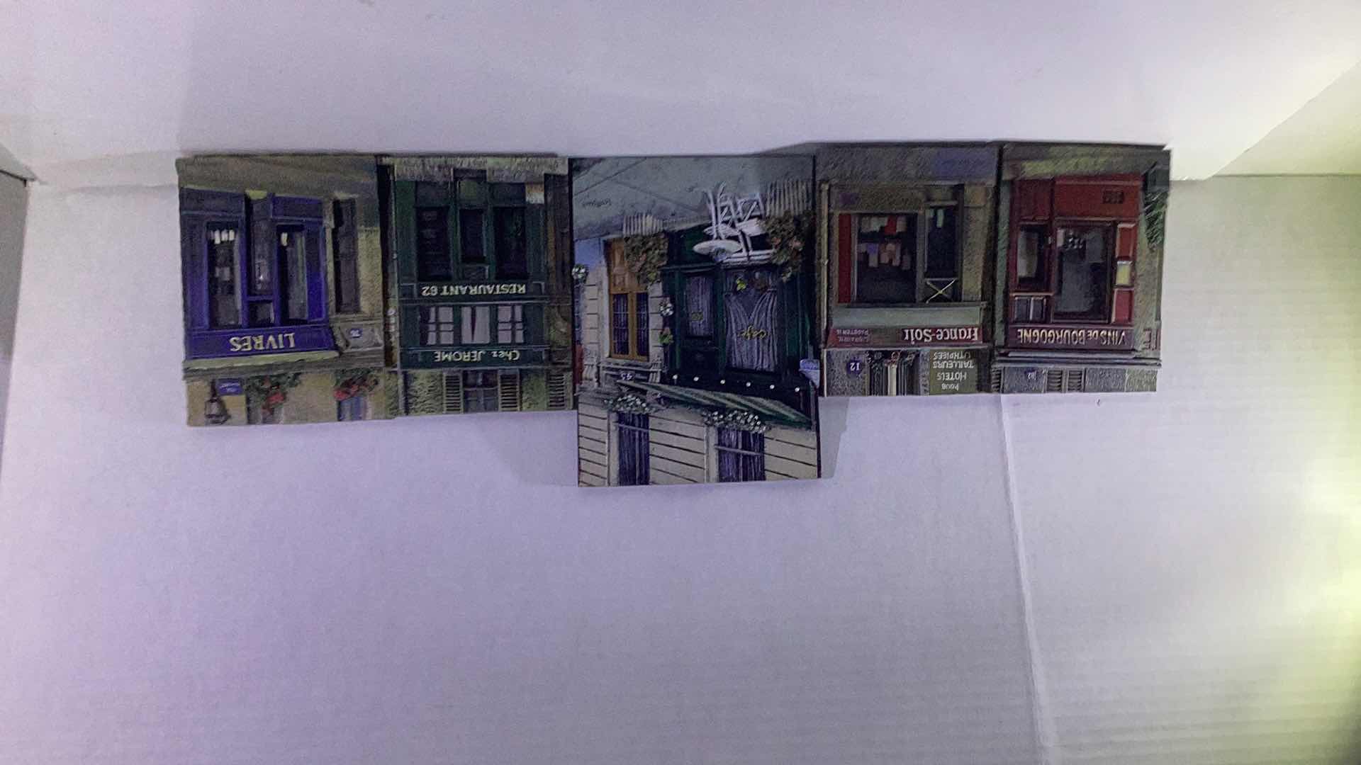 Photo 1 of SCOTT STEELE 5 PIECE FRENCH STOREFRONT 3D PLAQUES TALLEST 8”