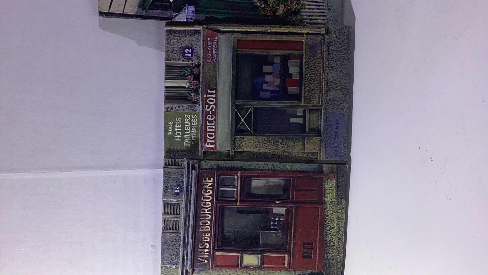 Photo 2 of SCOTT STEELE 5 PIECE FRENCH STOREFRONT 3D PLAQUES TALLEST 8”