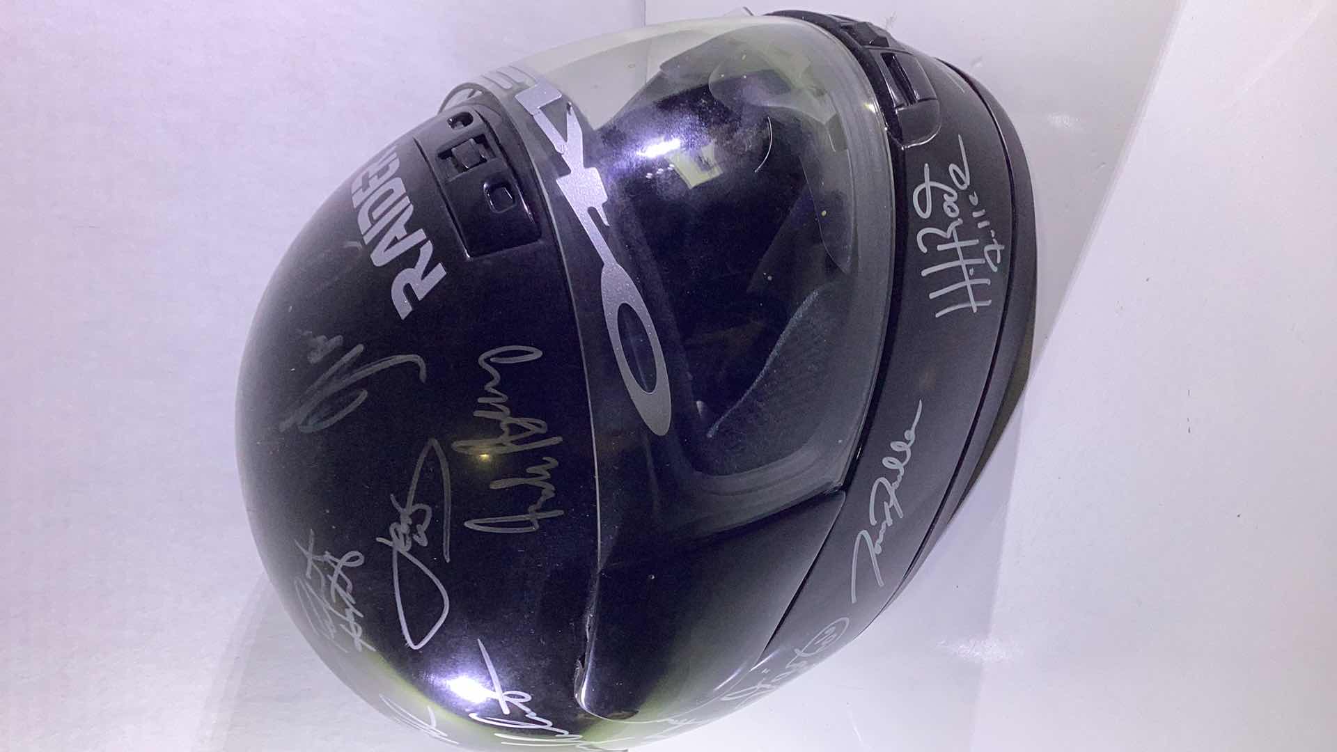 Photo 2 of AUTOGRAPHED MOTORCYCLE HELMET