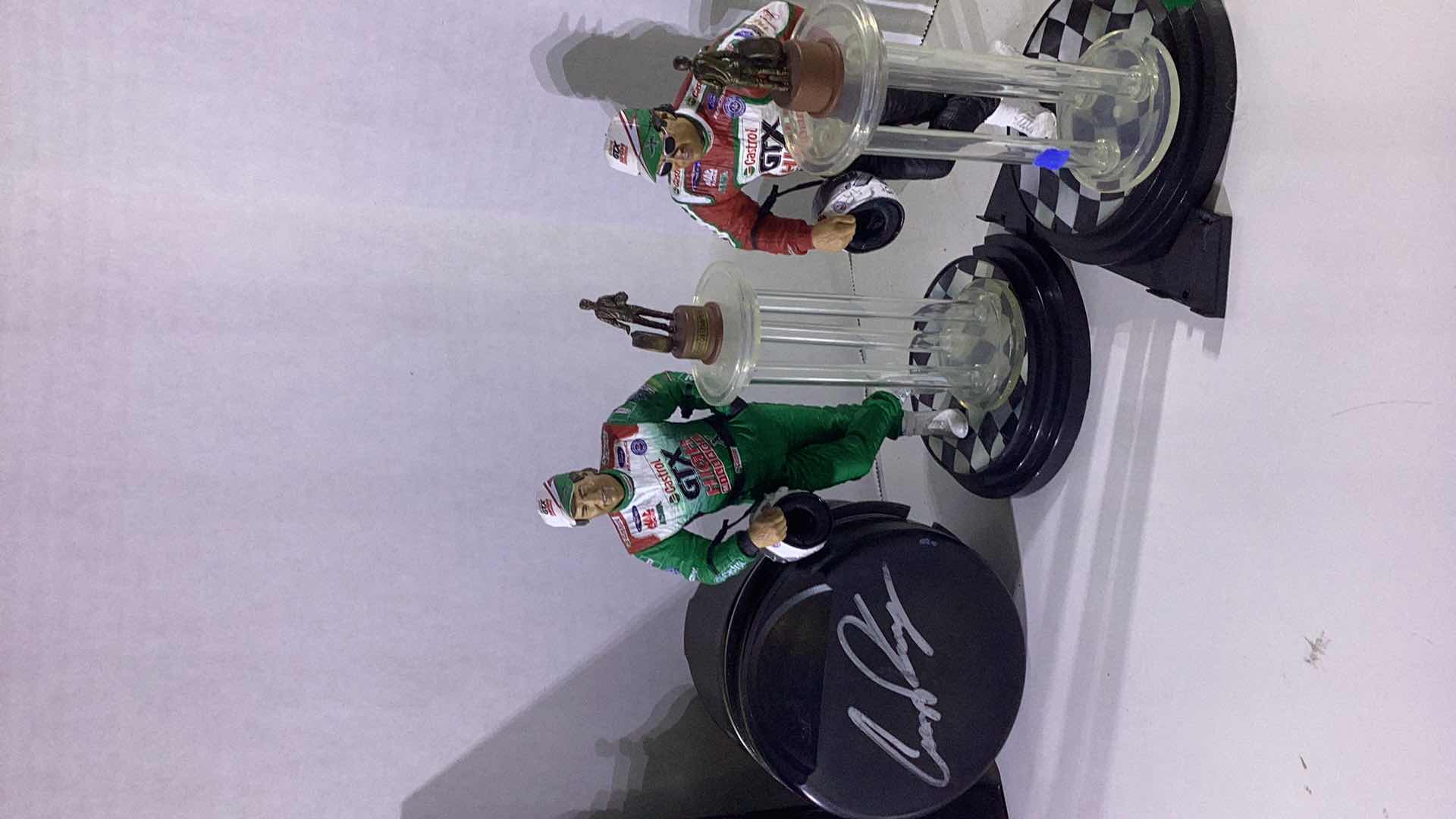 Photo 4 of NASCAR AUTOGRAPHED PHOTO AND PISTON, AND FIGURES