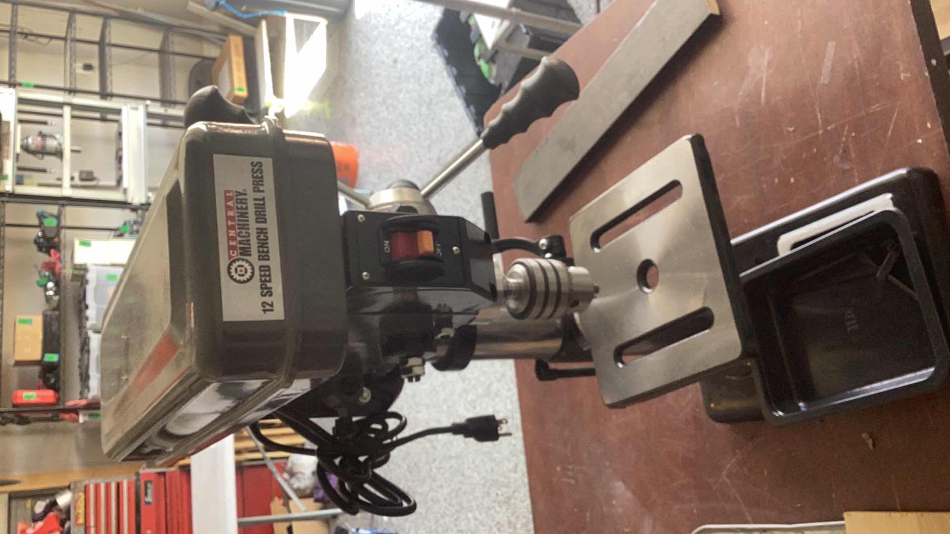 Photo 4 of CENTRAL MACHINERY 12 SPEED BENCH DRILL PRESS