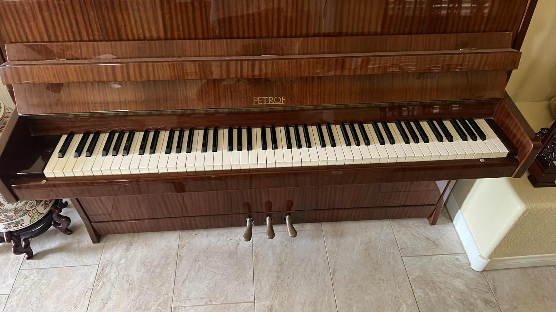 Photo 7 of VINTAGE PETROF UPRIGHT WALNUT PIANO W BENCH