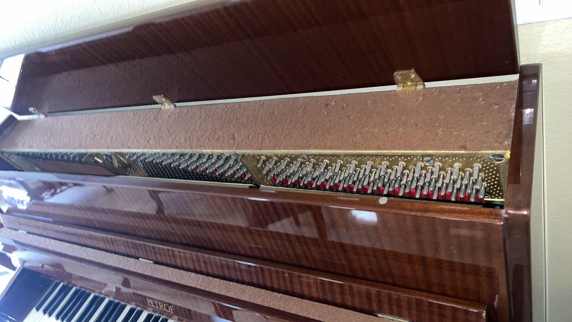 Photo 8 of VINTAGE PETROF UPRIGHT WALNUT PIANO W BENCH