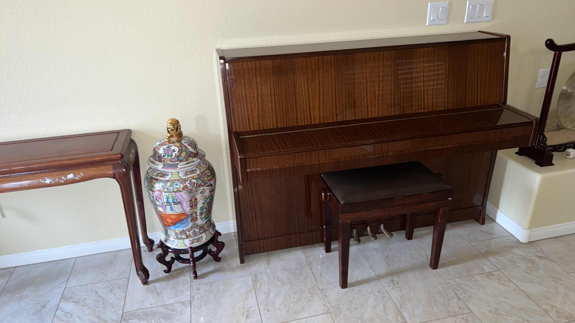 Photo 11 of VINTAGE PETROF UPRIGHT WALNUT PIANO W BENCH