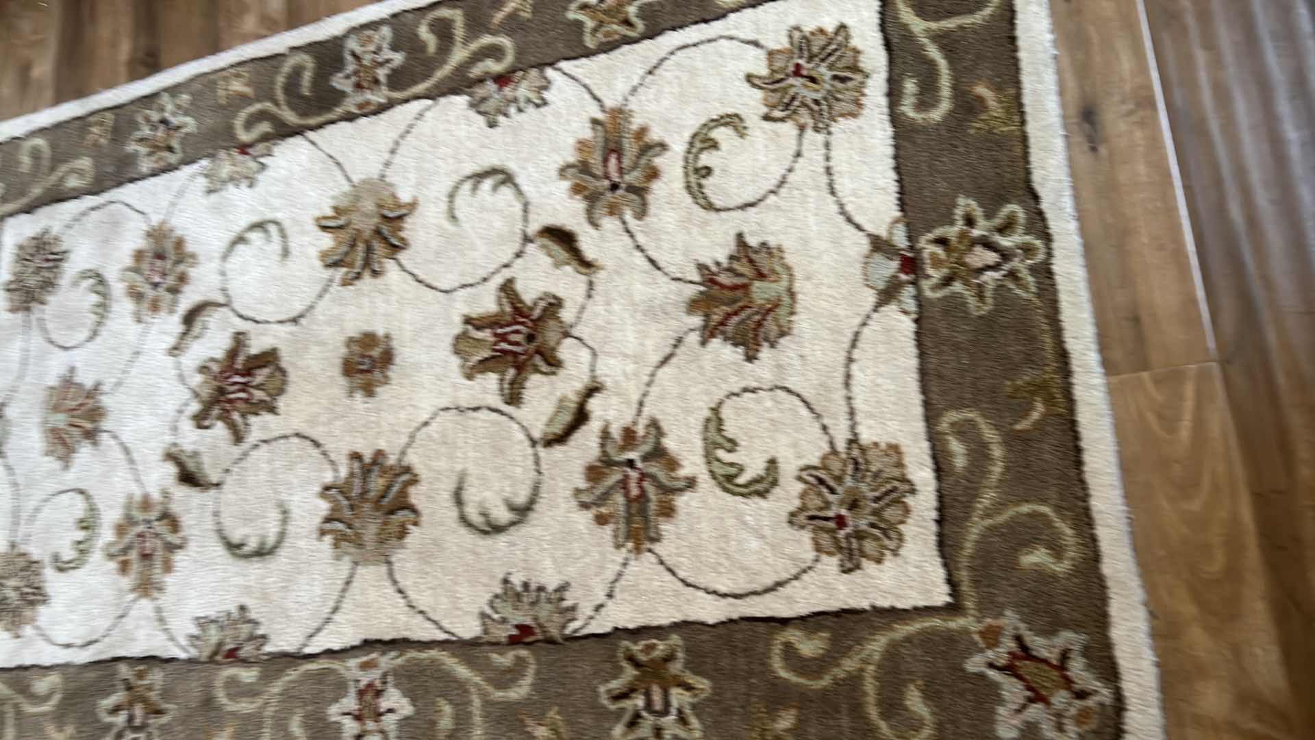 Photo 2 of KENNETH MINK IVORY & BROWN RUG 3’x5’