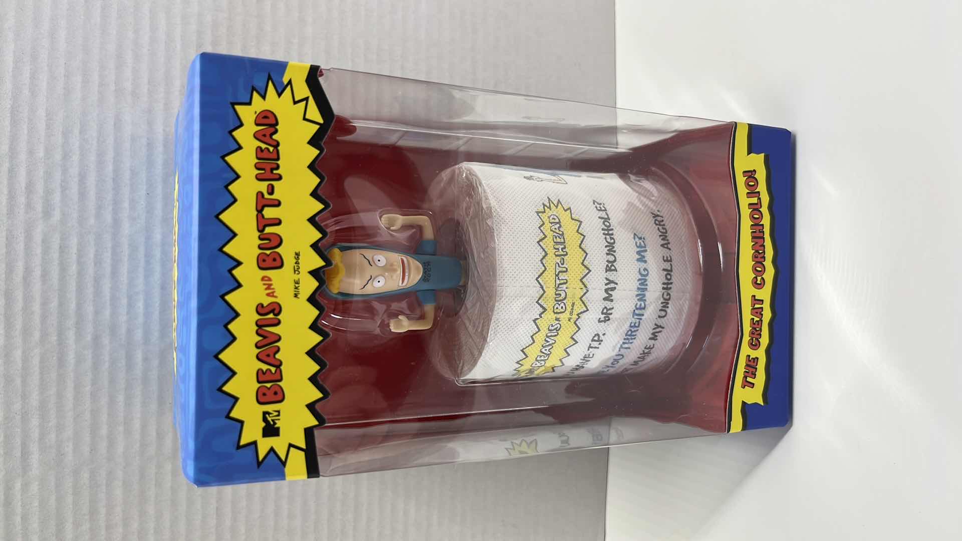 Photo 1 of NIB SUPER7 MTV BEAVIS AND BUTTHEAD THE GREAT CORNHOLIO REACTION FIGURE W TP INCLUDED