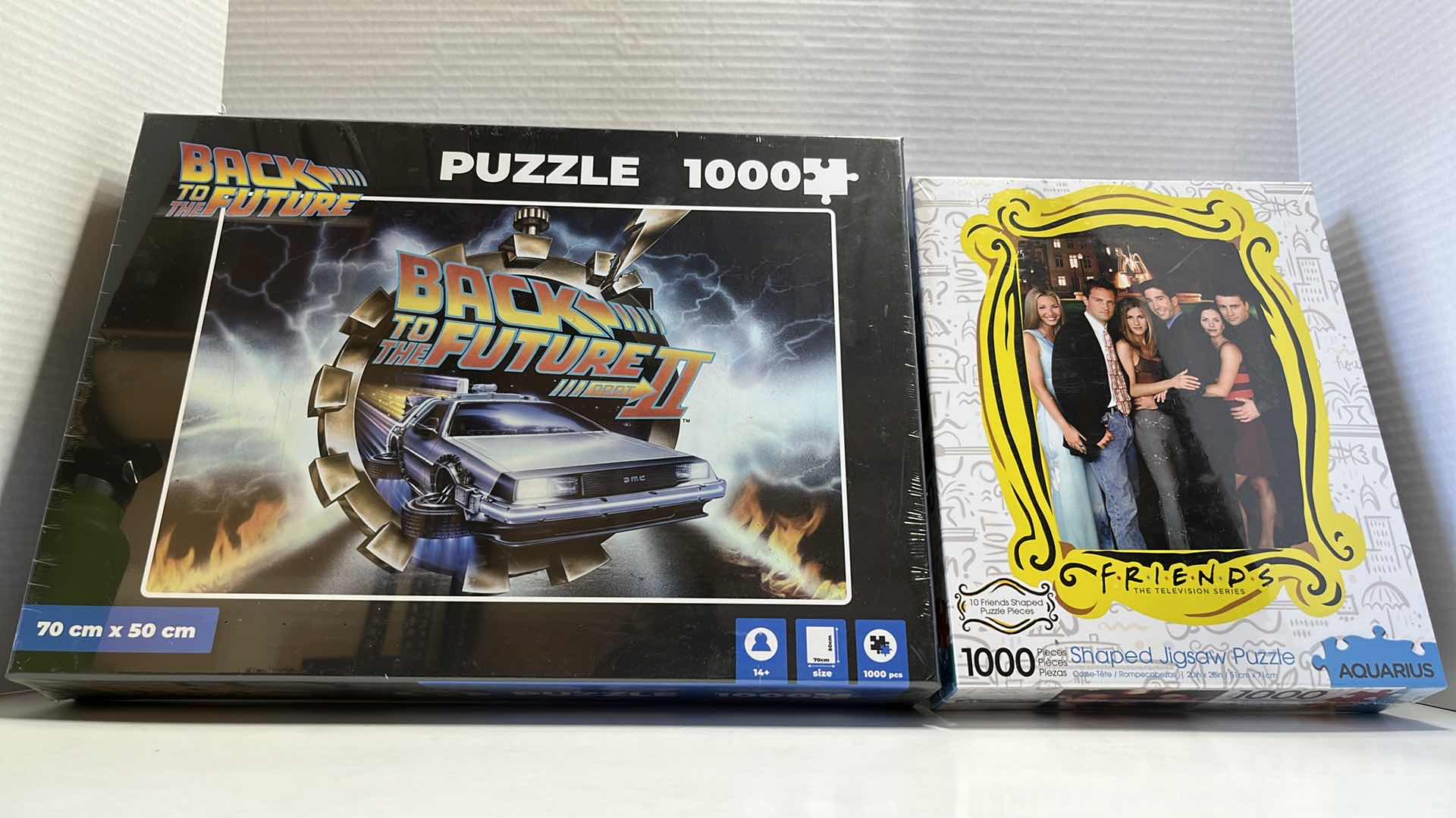 Photo 1 of NIB BACK TO THE FUTURE PART II 1000 PC JIGSAW PUZZLE & 1000 PC FRIENDS JIGSAW PUZZLE (2)