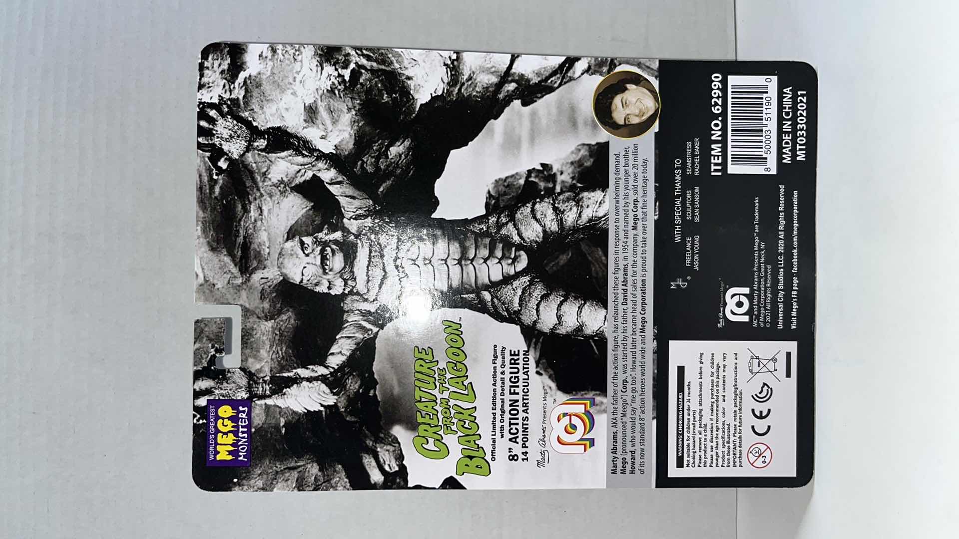 Photo 3 of NIB WORLDS GREATEST MEGO MONSTERS 8” ACTION FIGURE, CREATURE FROM THE BLACK LAGOON & THE WOLF MAN (2)