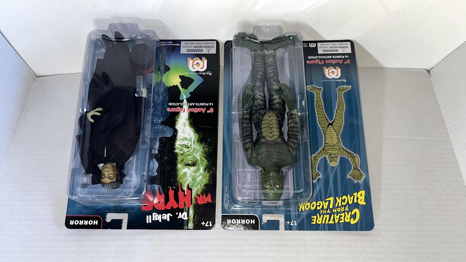 Photo 1 of NIB WORLDS GREATEST MEGO MONSTERS 8” ACTION FIGURE, CREATURE FROM THE BLACK LAGOON & DR. JEKYLL MR. HYDE (2)