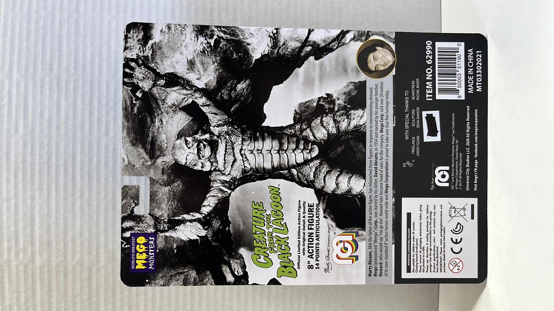 Photo 5 of NIB WORLDS GREATEST MEGO MONSTERS 8” ACTION FIGURE, TEEN WOLF & CREATURE FROM THE BLACK LAGOON (2)