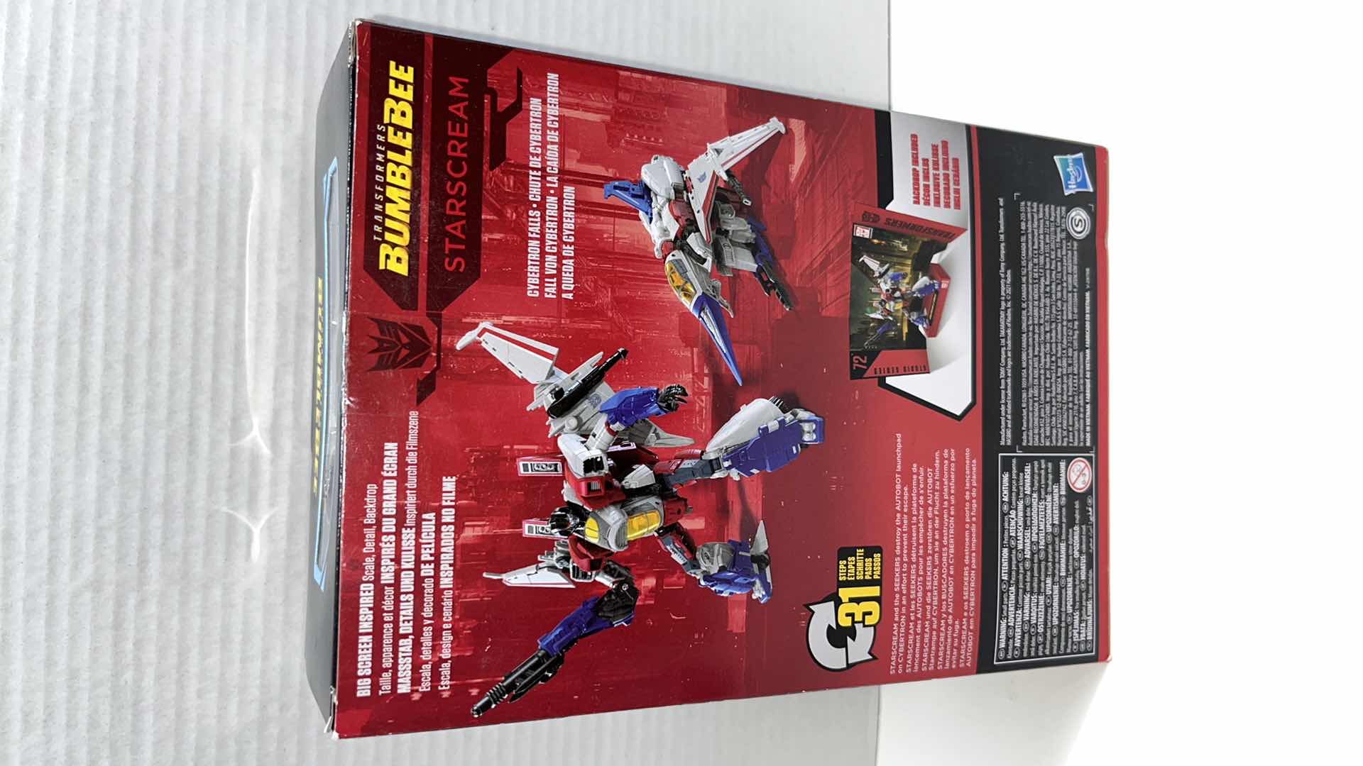 Photo 3 of $40.00 NIB HASBRO TAKARA TOMY, TRANSFORMERS BUMBLEBEE STUDIO SERIES ACTION FIGURE, STARSCREAM #72 (1)