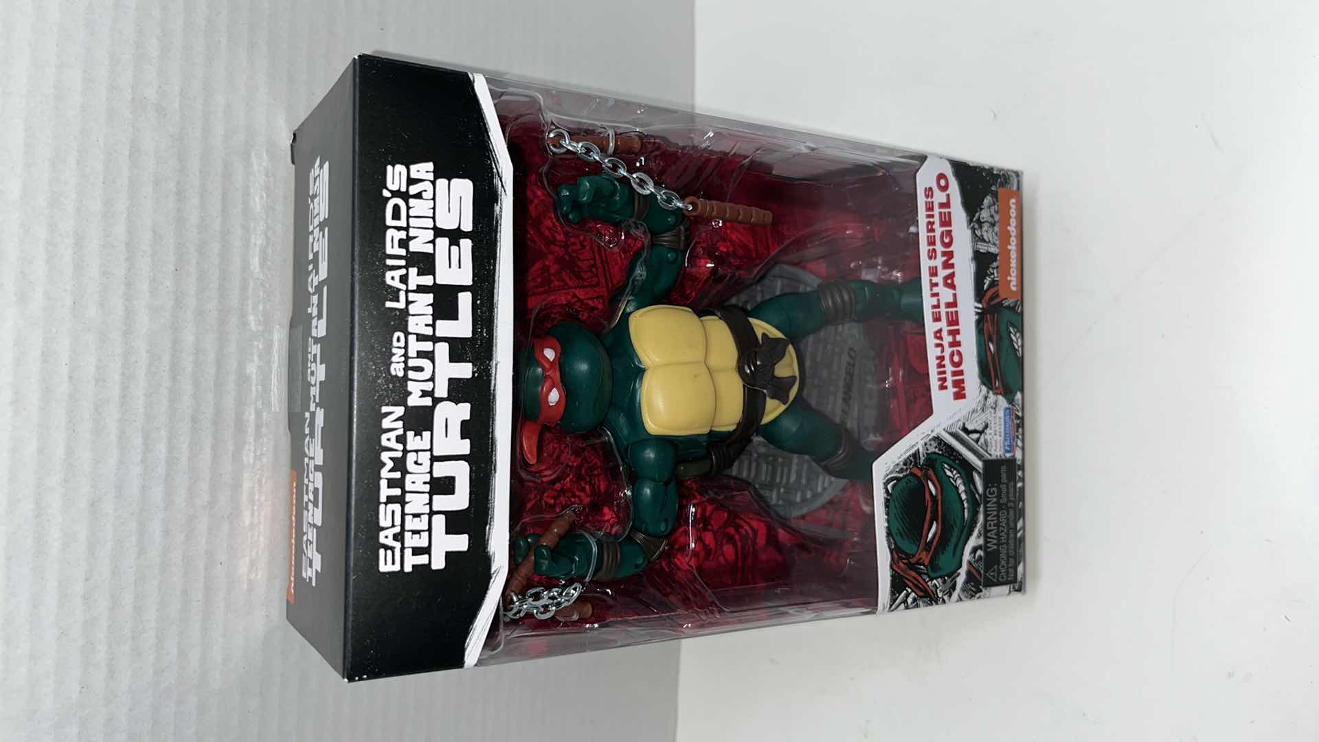 Photo 1 of $28.00   NIB PLAYMATES TOYS/NICKELODEON EASTMAN & LAIRDS TMNT NINJA ELITE SERIES ACTION FIGURE, MICHELANGELO (1)