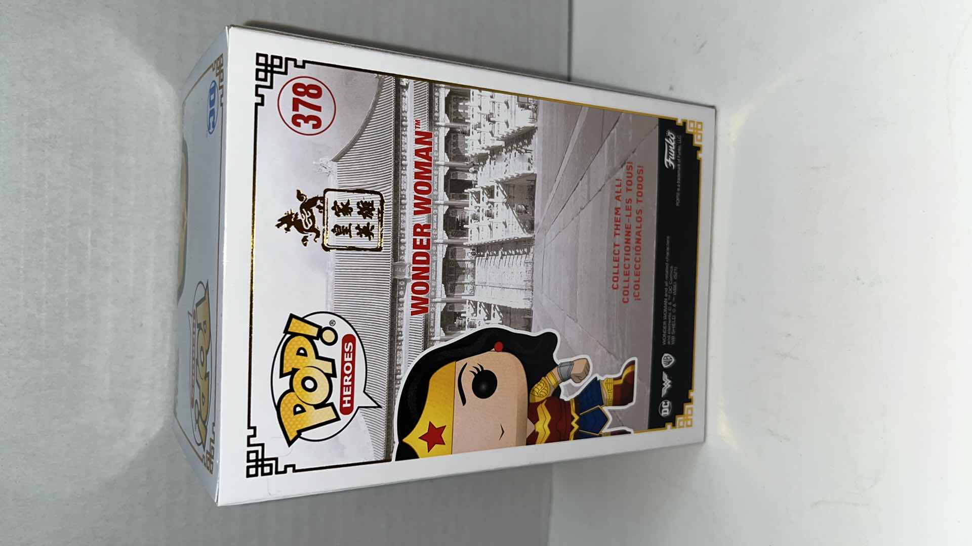 Photo 4 of NIB FUNKO POP HEROES DC VINYL FIGURES, WONDER WOMAN #378 & SUPERMAN #402 (2)