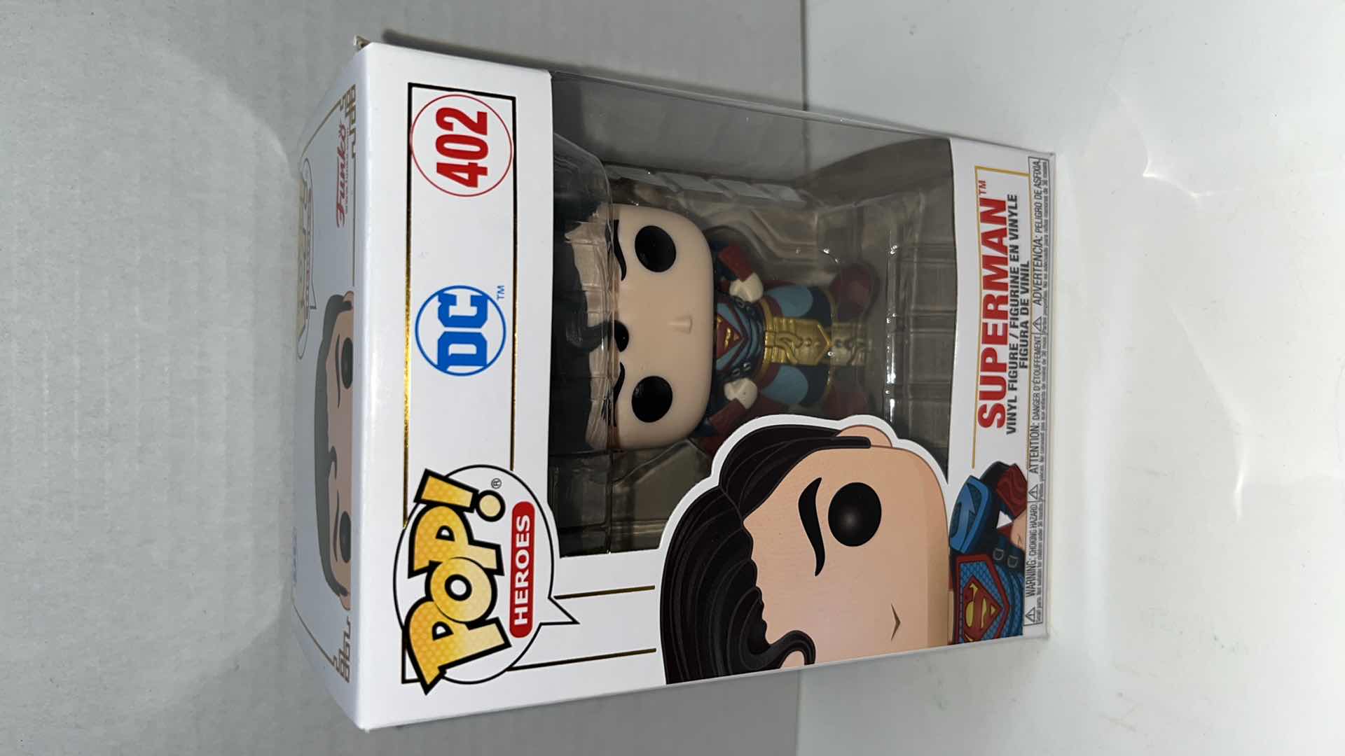 Photo 5 of NIB FUNKO POP HEROES DC VINYL FIGURES, WONDER WOMAN #378 & SUPERMAN #402 (2)