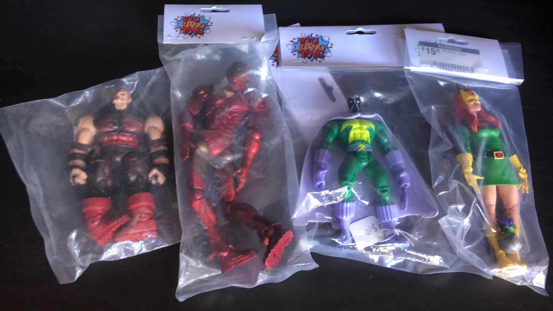 Photo 1 of ASSORTMENT OF UNBOXED SUPER HERO ACTION FIGURES (4)