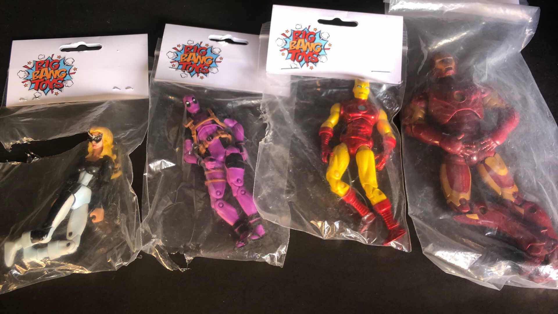 Photo 1 of ASSORTMENT OF UNBOXED SUPER HERO ACTION FIGURES (4)