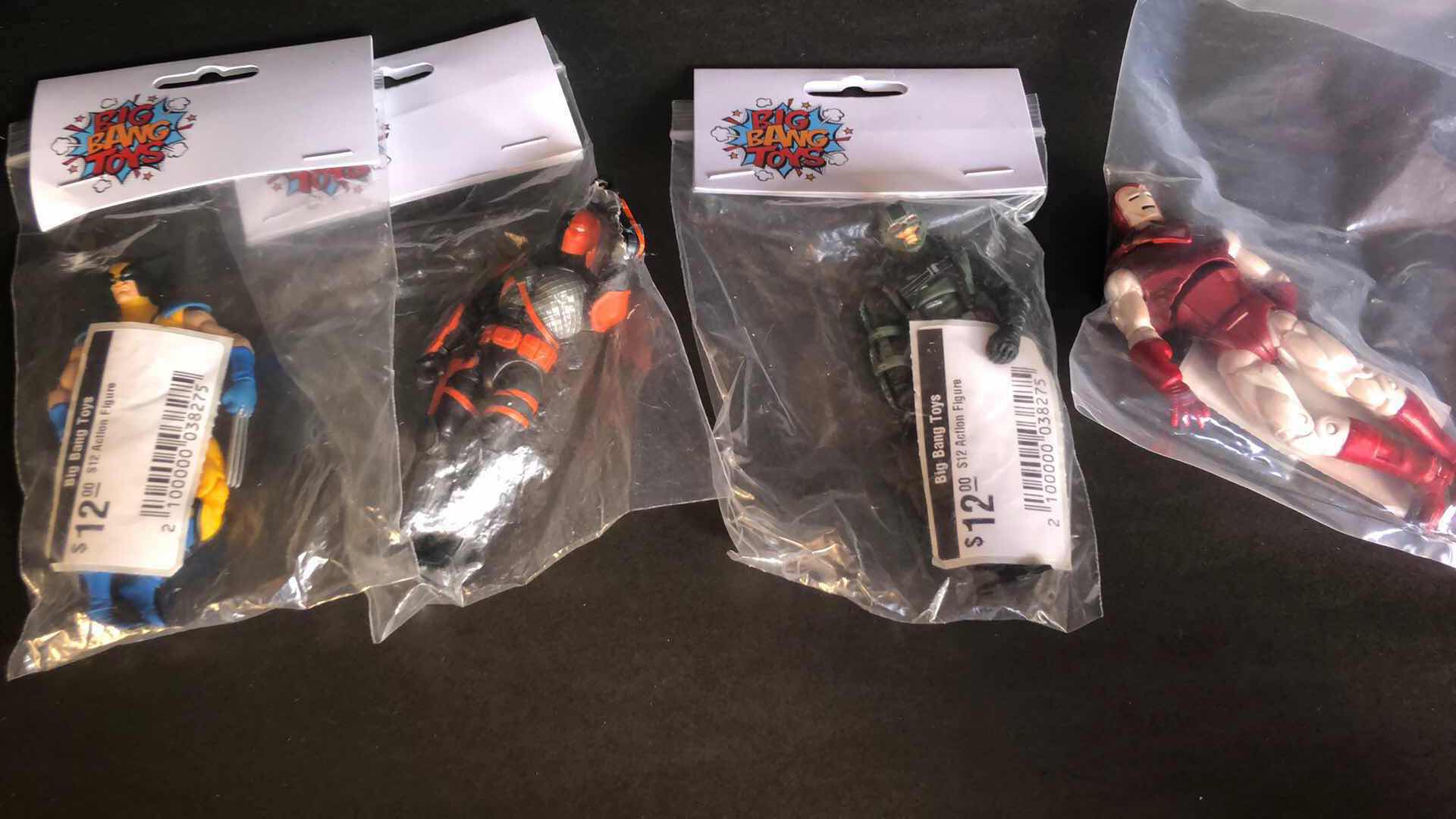 Photo 1 of ASSORTMENT OF UNBOXED SUPER HERO ACTION FIGURES (4)