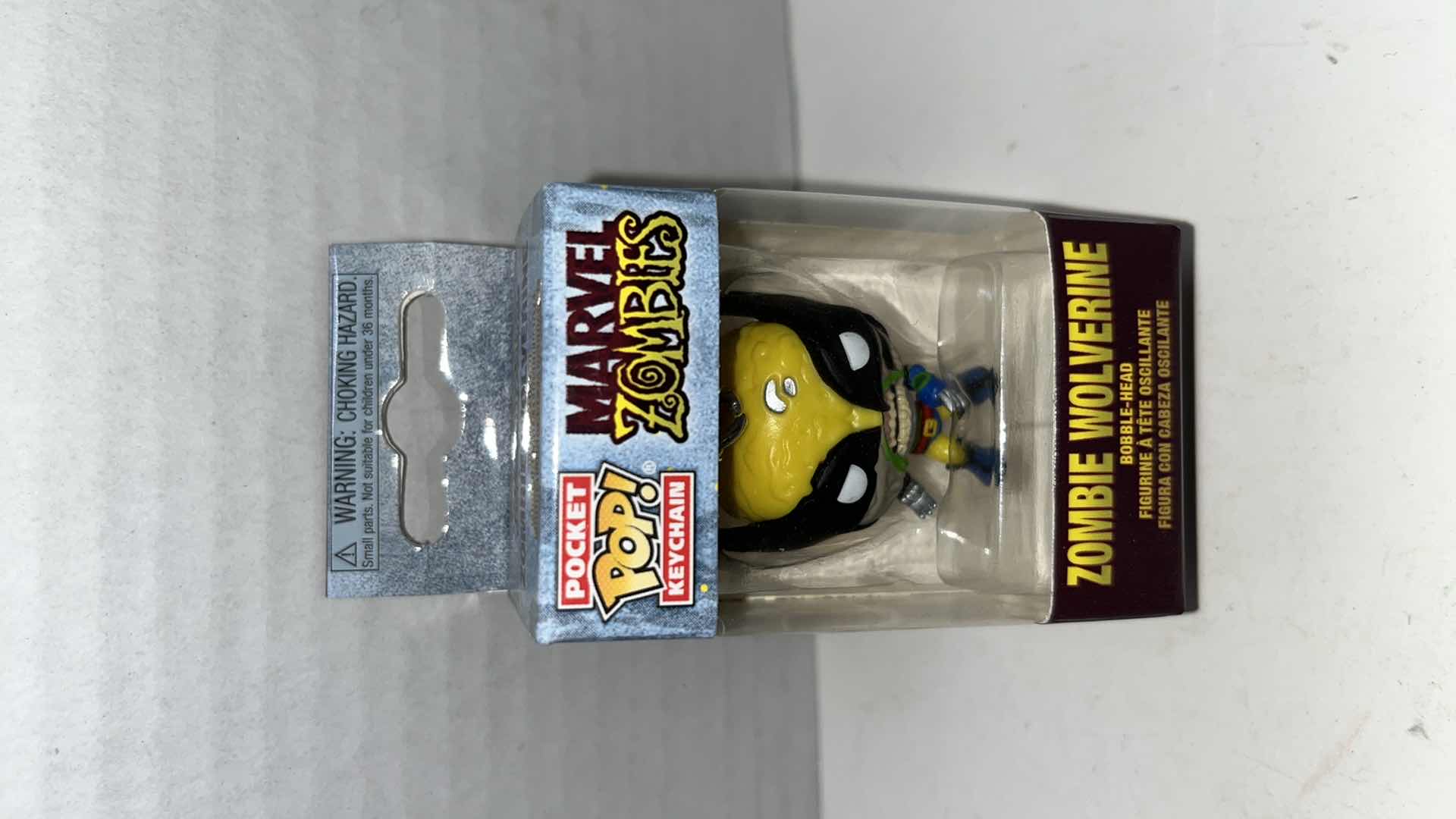 Photo 3 of NIP MARVEL STUDIOS THE INFINITY SAGA MYSTERY COLLECTORS BAG CLIP & MARVEL ZOMBIES WOLVERINE BOBBLEHEAD FUNKO POCKET POP KEY CHAIN (3)