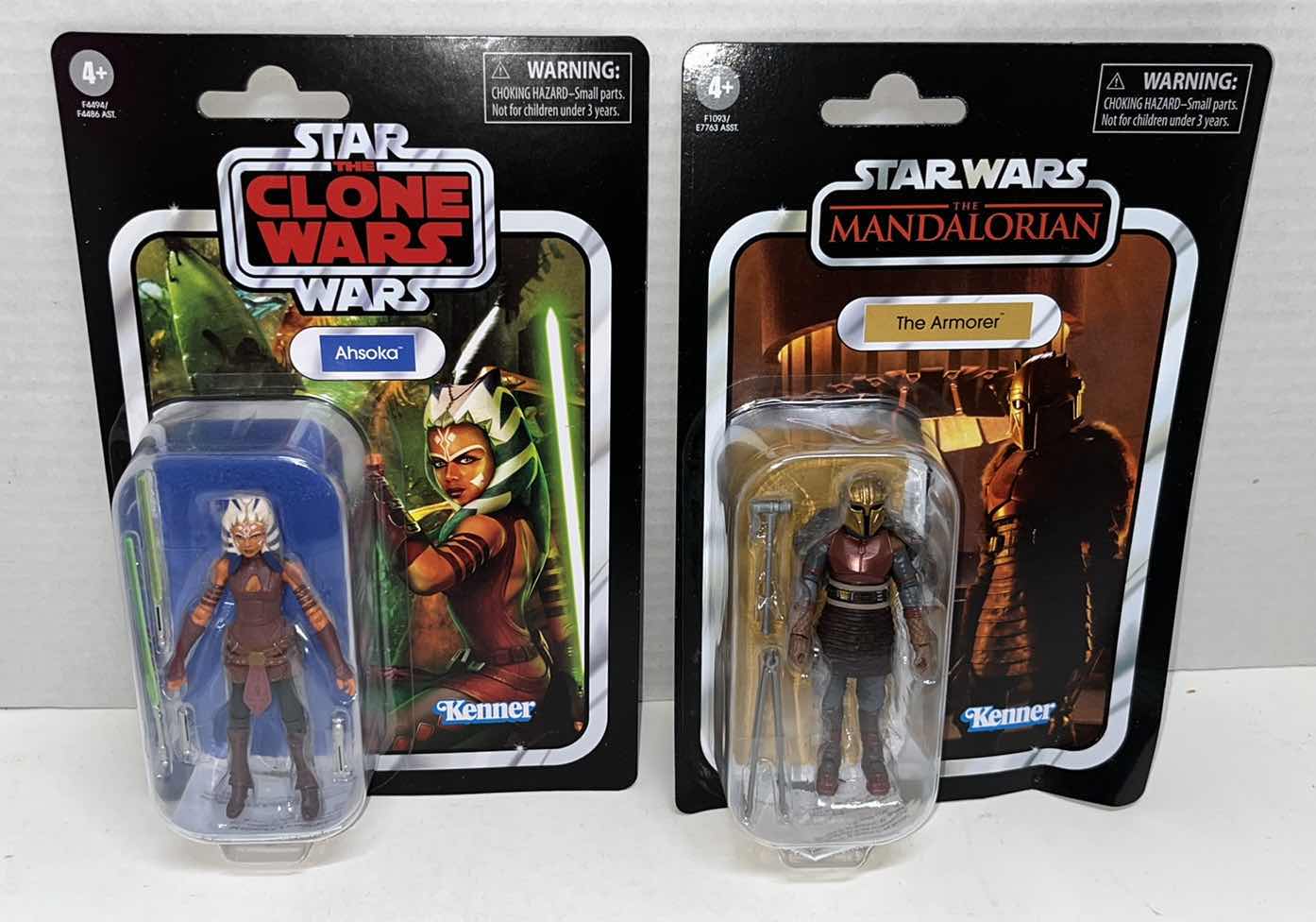 Photo 1 of NIP KENNER STAR WARS ACTION FIGURE, AHSOKA & THE ARMORER (2)