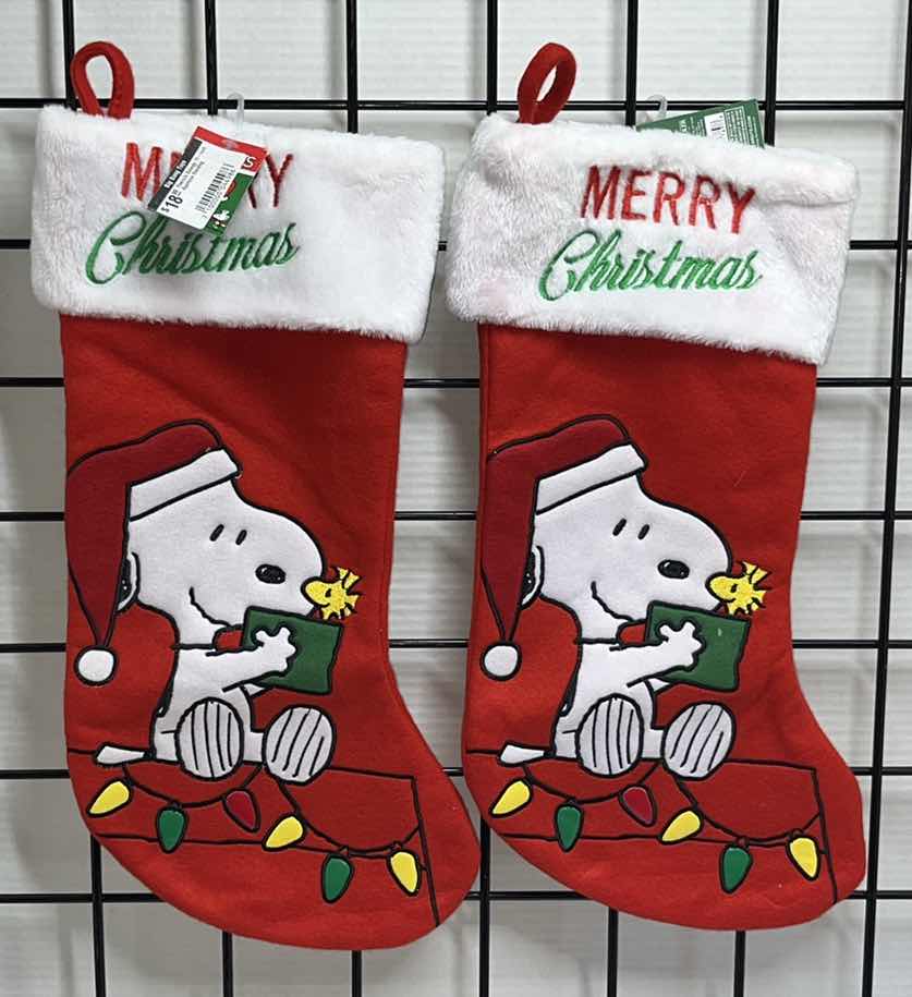 Photo 1 of BRAND NEW KURT S ADLER PEANUTS SNOOPY CHRISTMAS STOCKING (2)