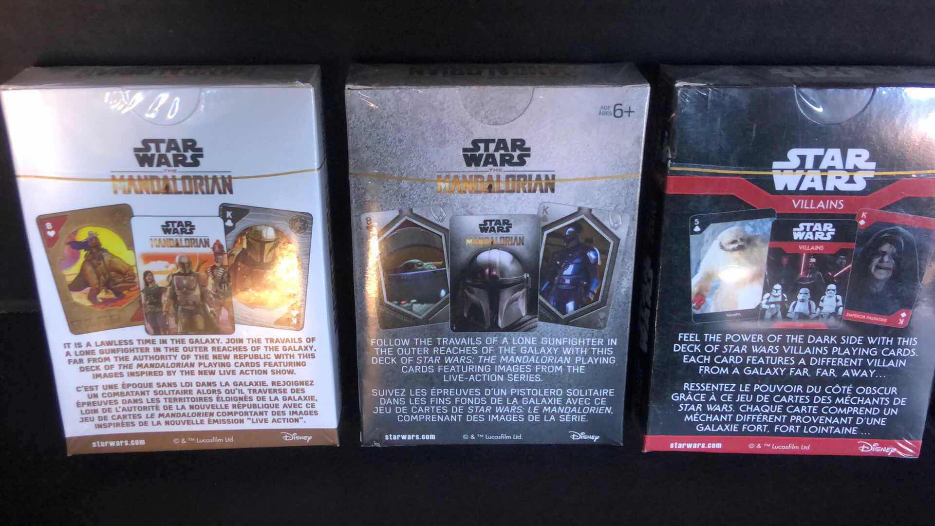 Photo 4 of ASSORTMENT OF STAR WARS PLAYING CARD PACKS (5)