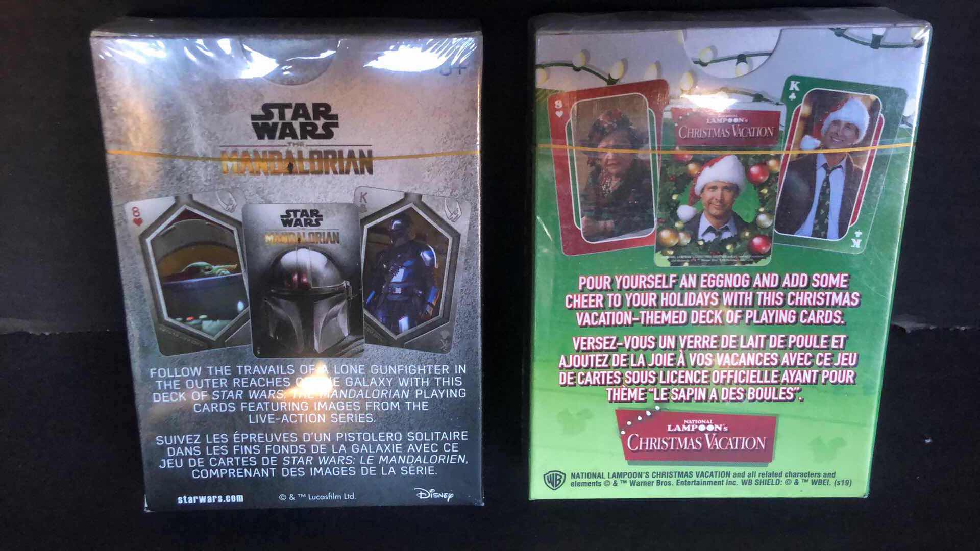 Photo 2 of STAR WARS MANDALORIAN AND NATIONAL LAMPOONS CHRISTMAS VACATION PLAYING CARDS (2)