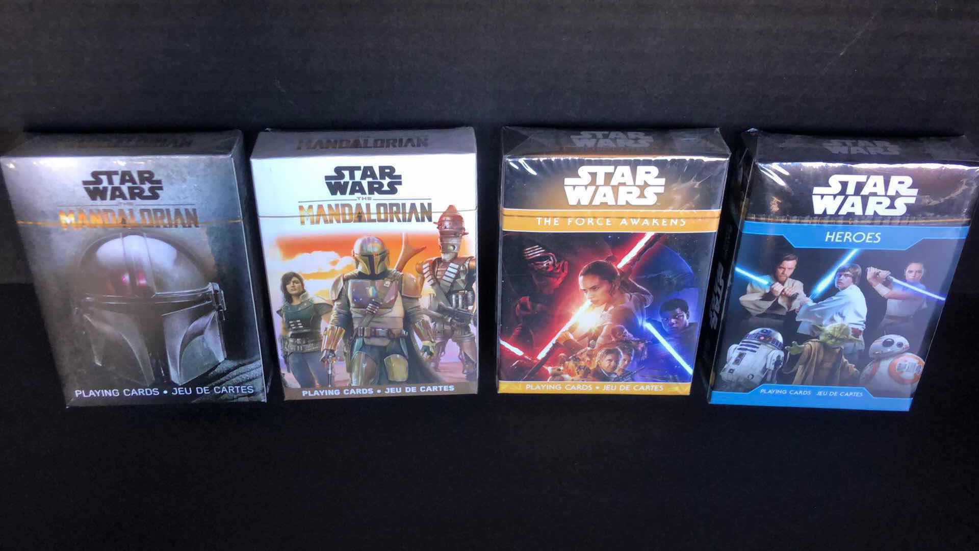 Photo 1 of BRAND NEW ASSORTMENT OF STAR WARS PLAYING CARD DECKS