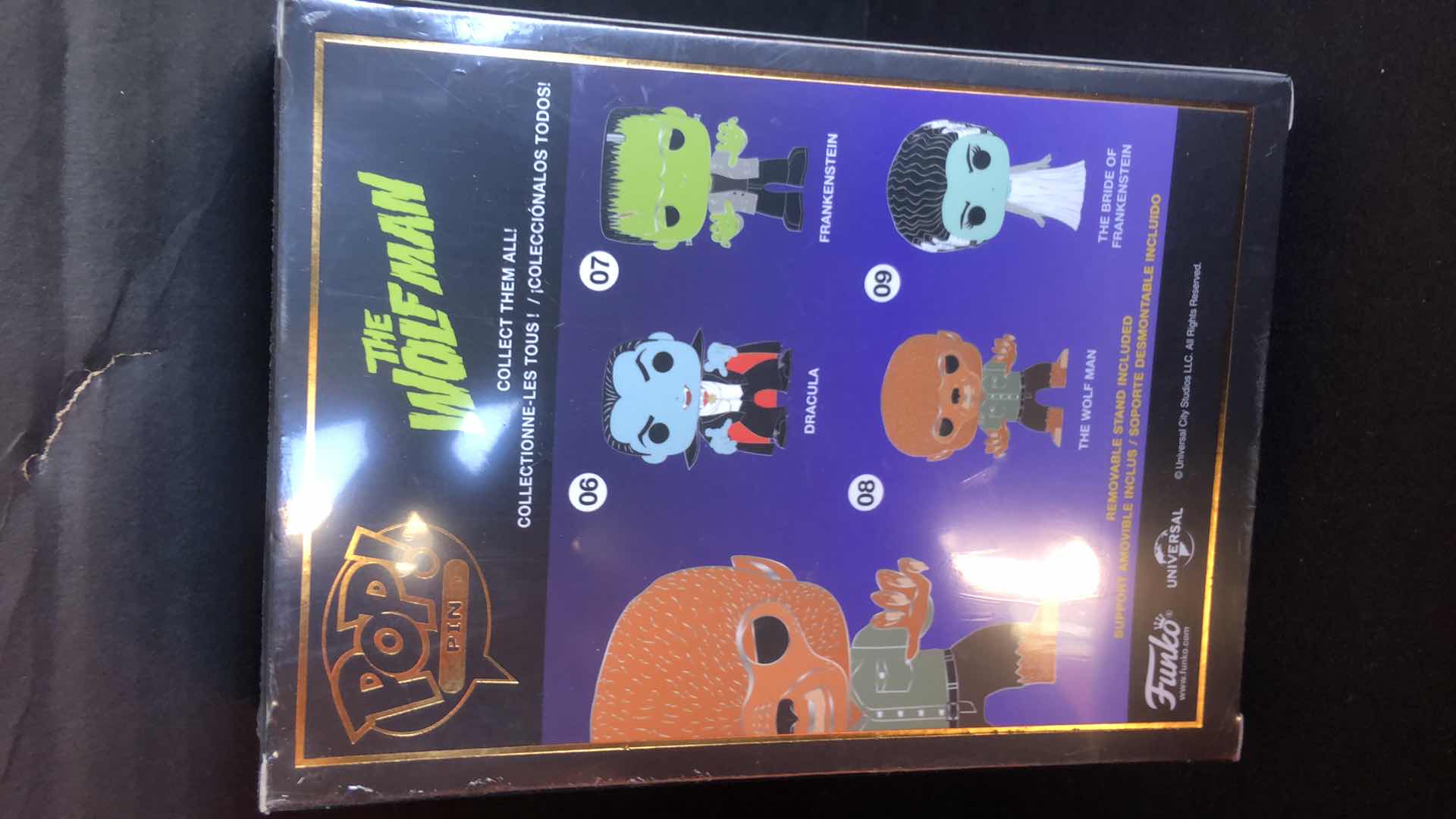 Photo 3 of NIB FUNKO POP PIN THE WOLF MAN ENAMEL PIN