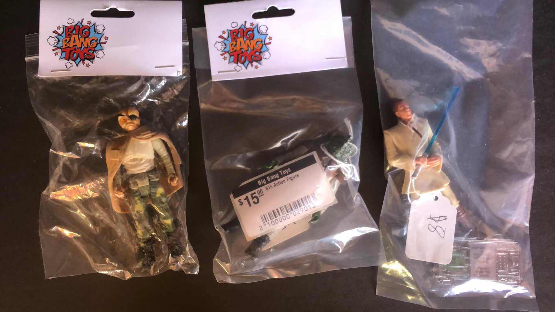Photo 1 of ASSORTMENT OF UNBOXED ACTION FIGURES STOCKING STUFFERS (3)