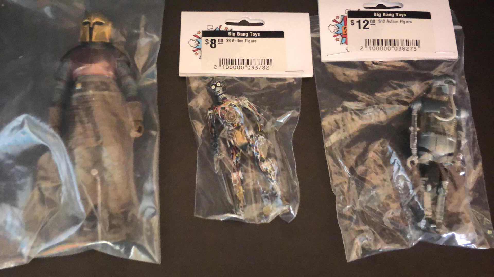 Photo 1 of ASSORTMENT OF UNBOXED ACTION FIGURES STOCKING STUFFERS (3)
