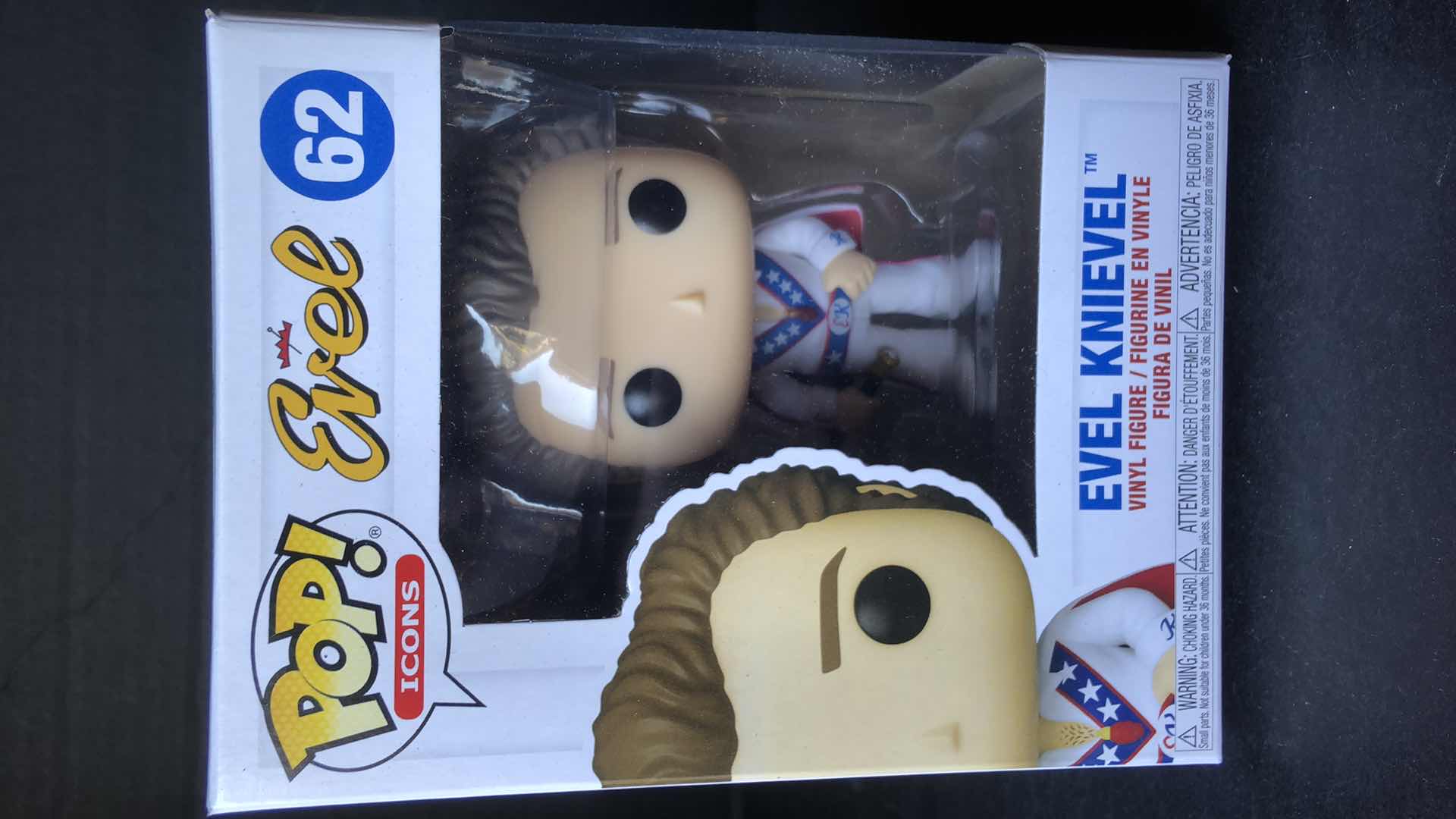 Photo 1 of NIB FUNKO POP ICONS EVEL KNIEVEL VINYL FIGURINE