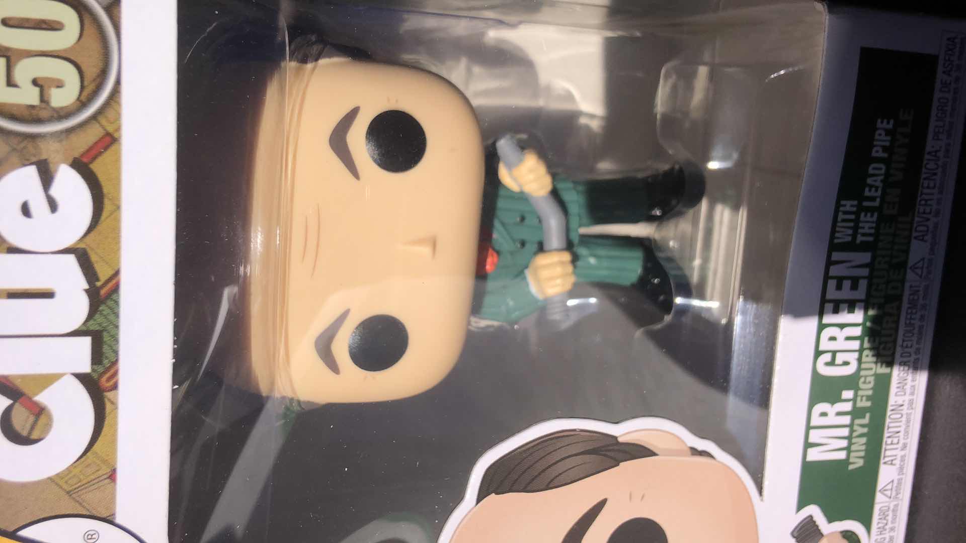 Photo 3 of NIB FUNKO POP RETRO CLUE MR GREEN WITH THE LEAD PIPE