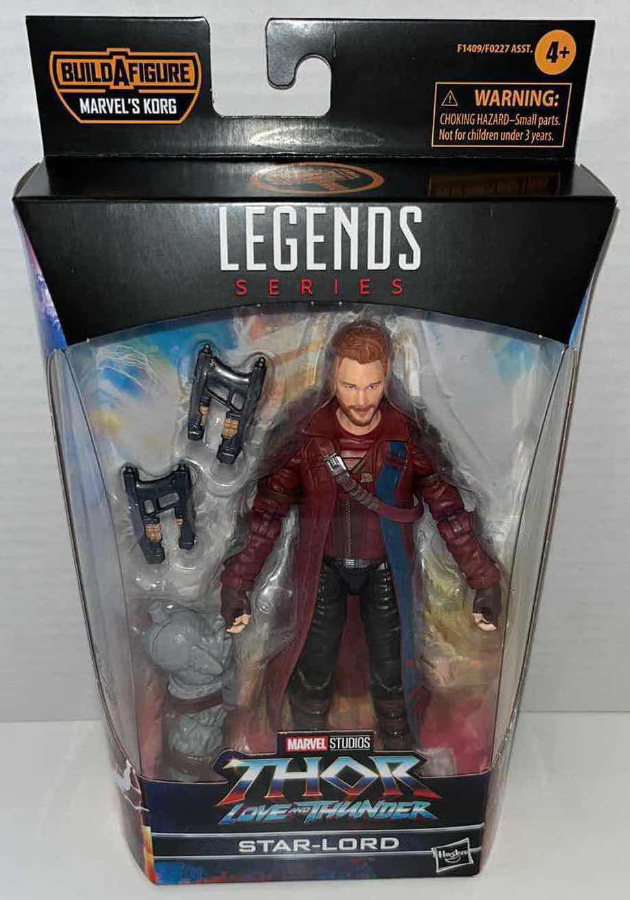 Photo 1 of BRAND NEW HASBRO MARVEL STUDIOS LEGEND SERIES, THOR LOVE AND THUNDER STAR-LORD (1)
