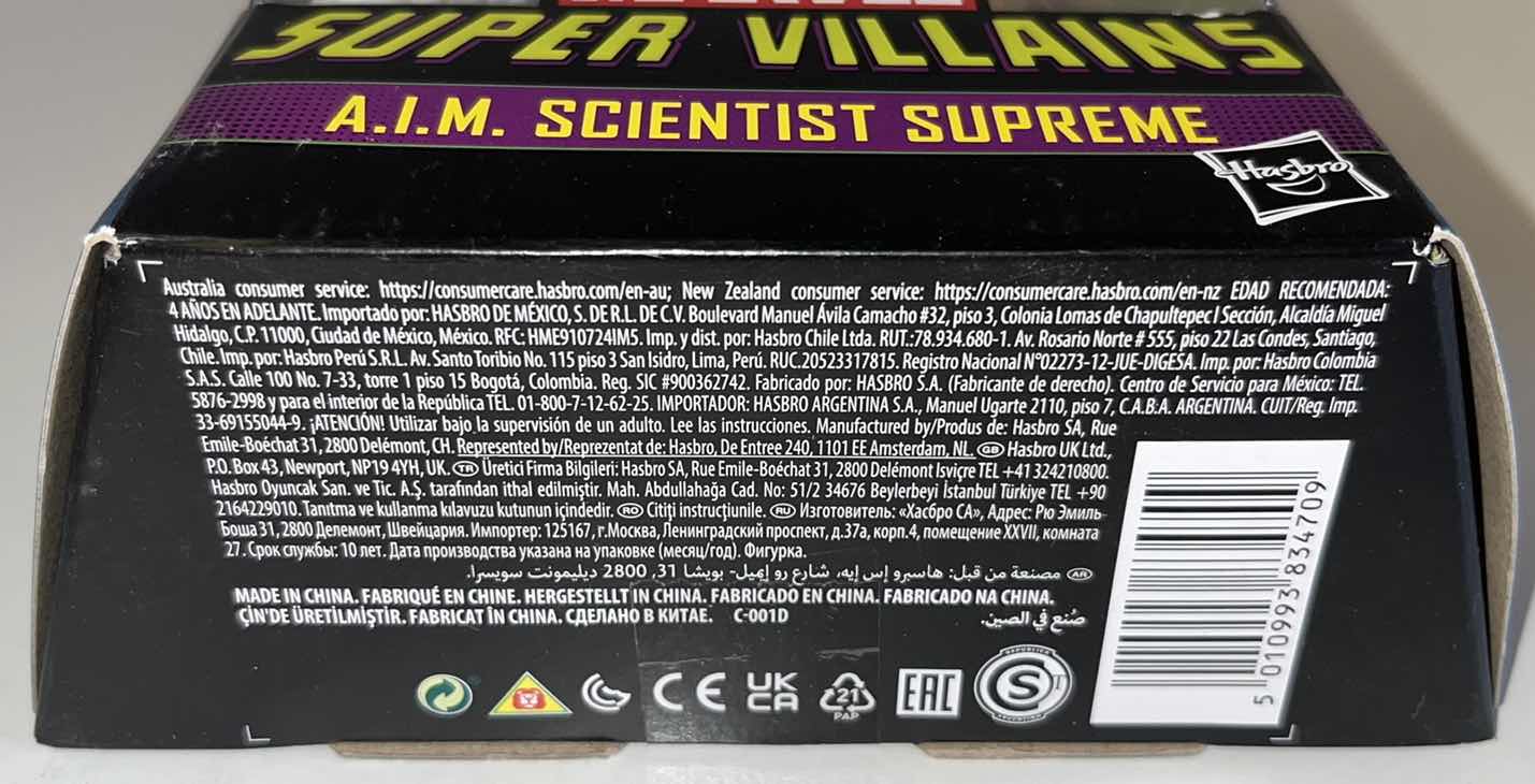 Photo 4 of NEW HASBRO MARVEL LEGEND SERIES, SUPER VILLAINS “A.I.M. SCIENTIST SUPREME” (1)