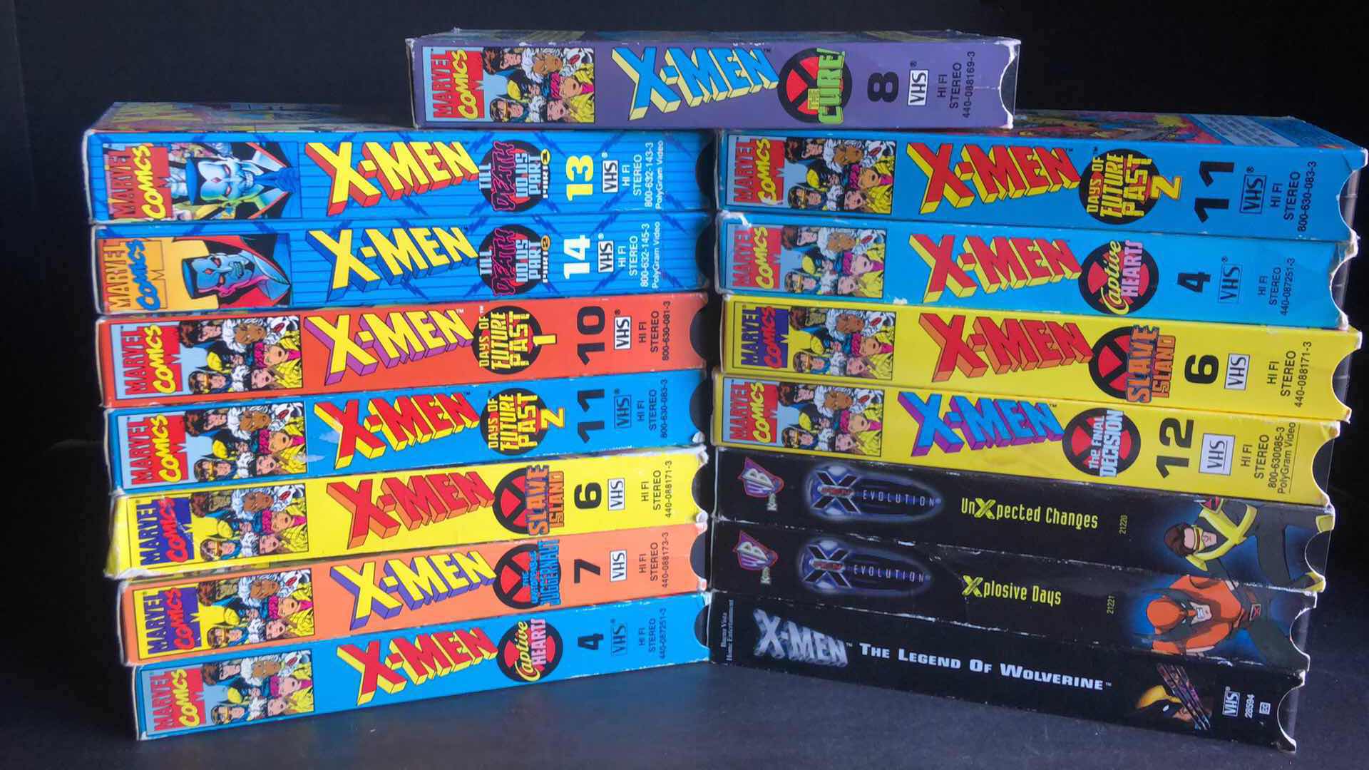 Photo 1 of ASSORTMENT OF X-MEN VHS TAPES (15)