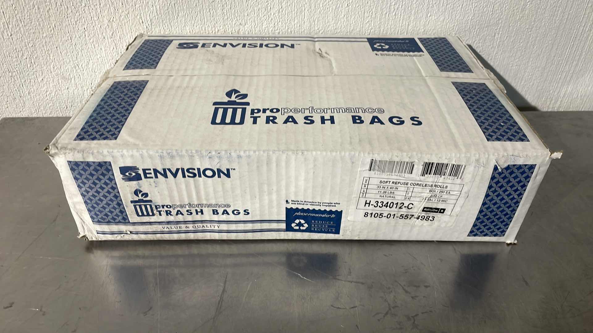 Photo 1 of ENVISION 33GAL TRASH BAGS 250CT