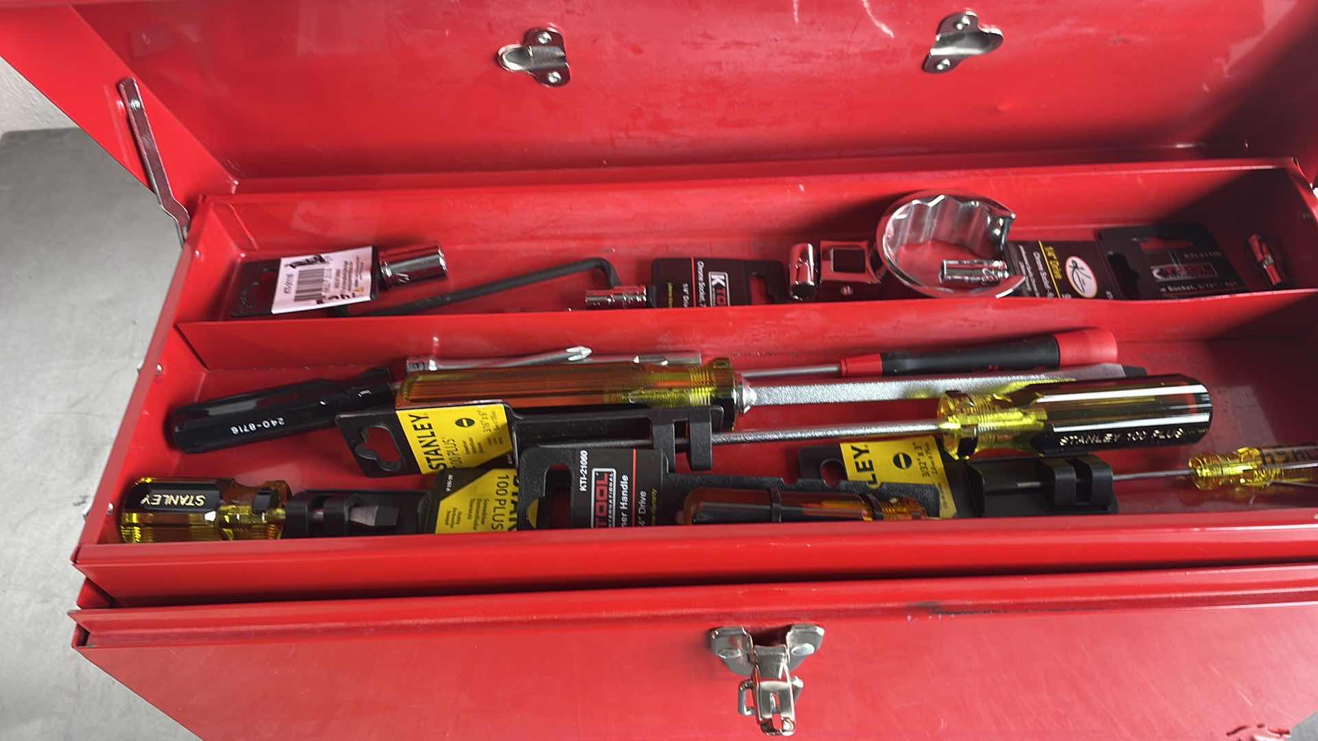 Photo 2 of TOOL BOX WITH CONTENTS 18” x 7” H8”