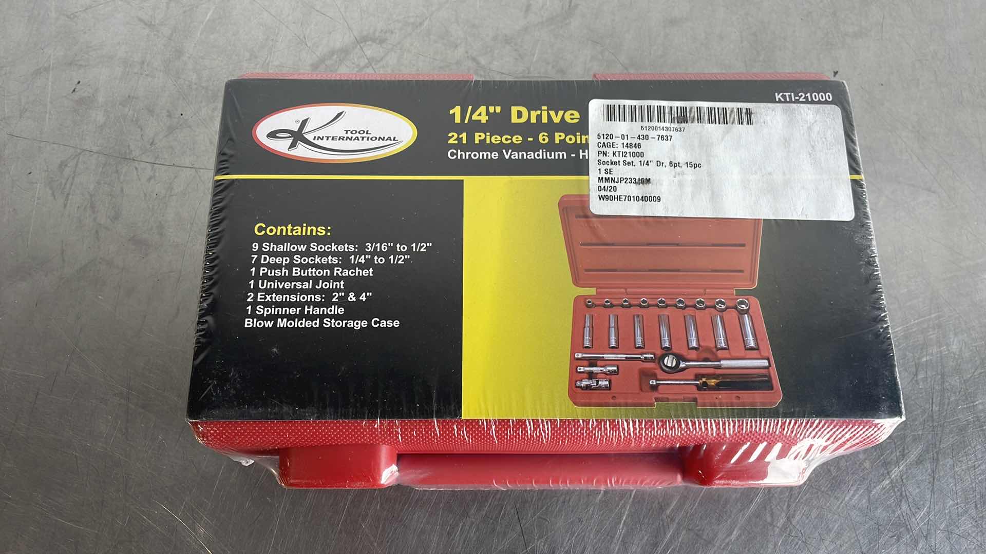 Photo 3 of KTOOL 1/4” DRIVE SOCKET SET 12PCS