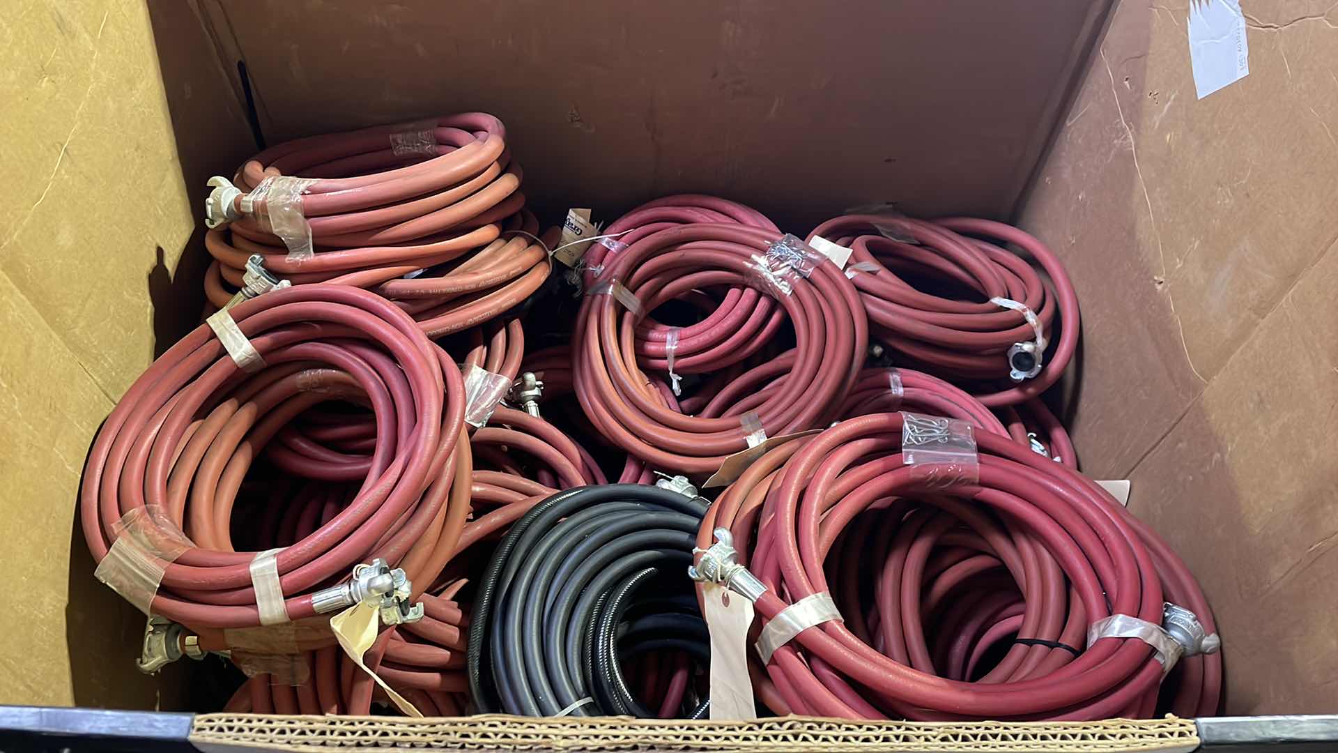 Photo 1 of 1/2” QUICK CONNECT AIR HOSES NON METALLIC 25’ SECTIONS UNKNOWN QUANTITY