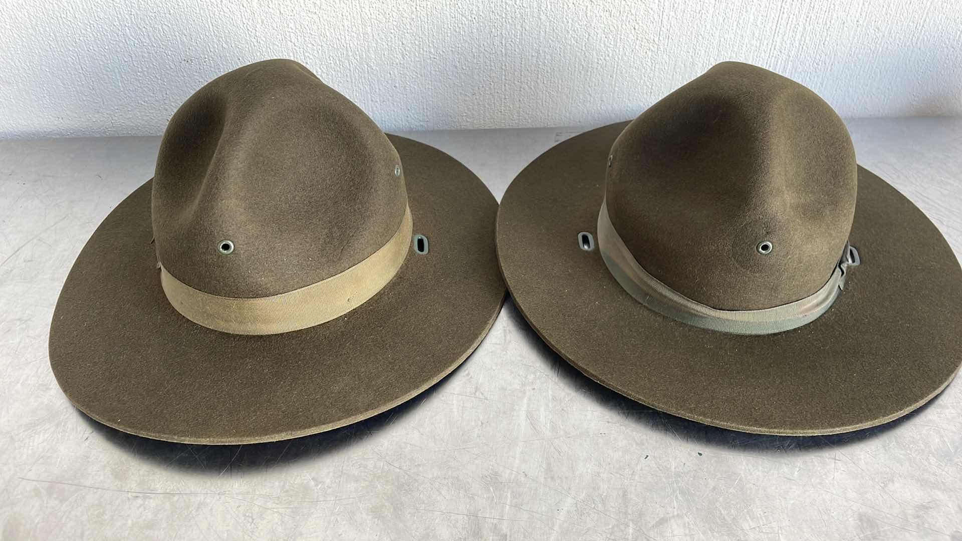 Photo 1 of VINTAGE MILITARY HAT SIZE 6-7/8  (2)