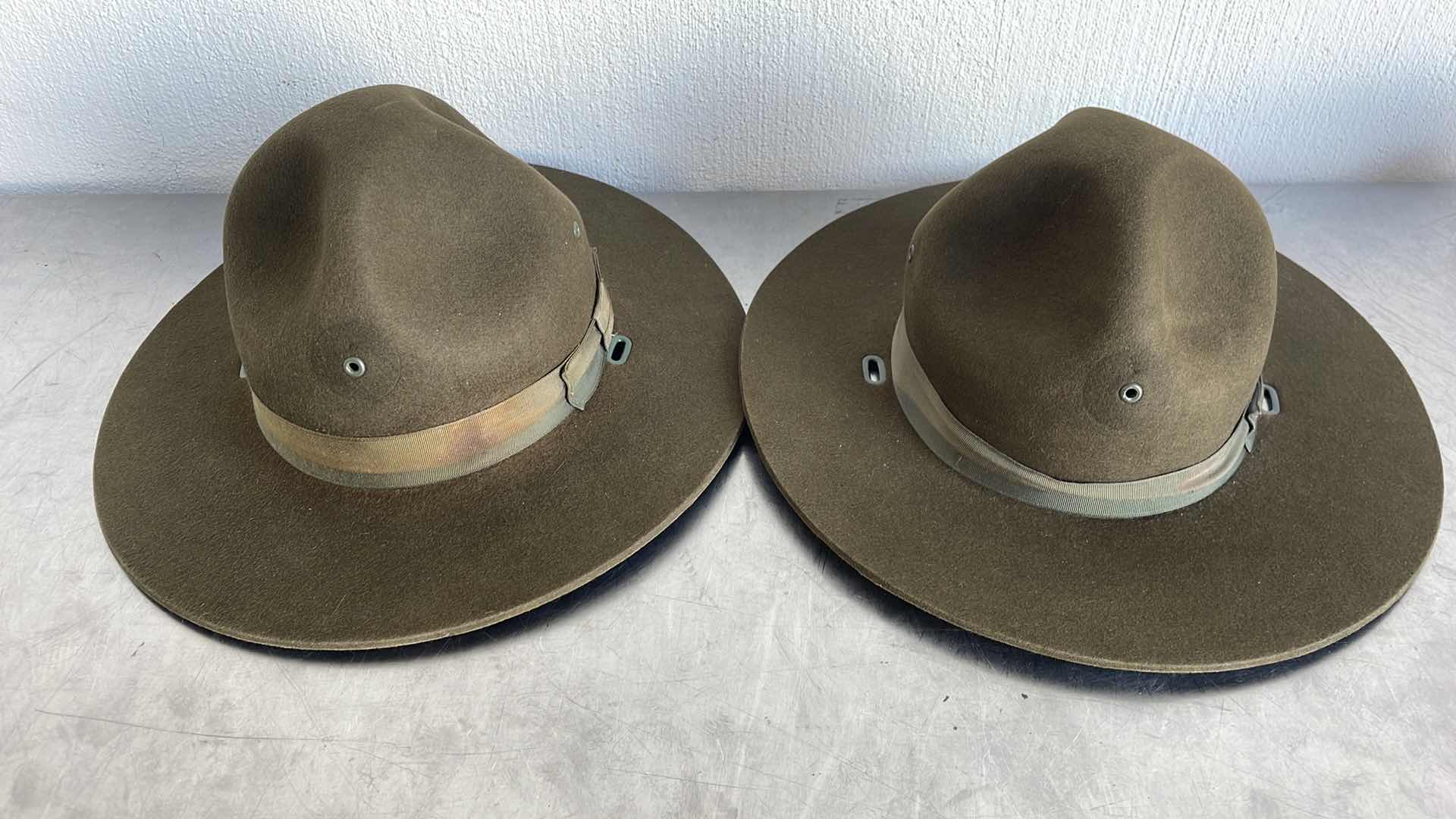 Photo 2 of VINTAGE MILITARY HAT SIZE 6-7/8  (2)