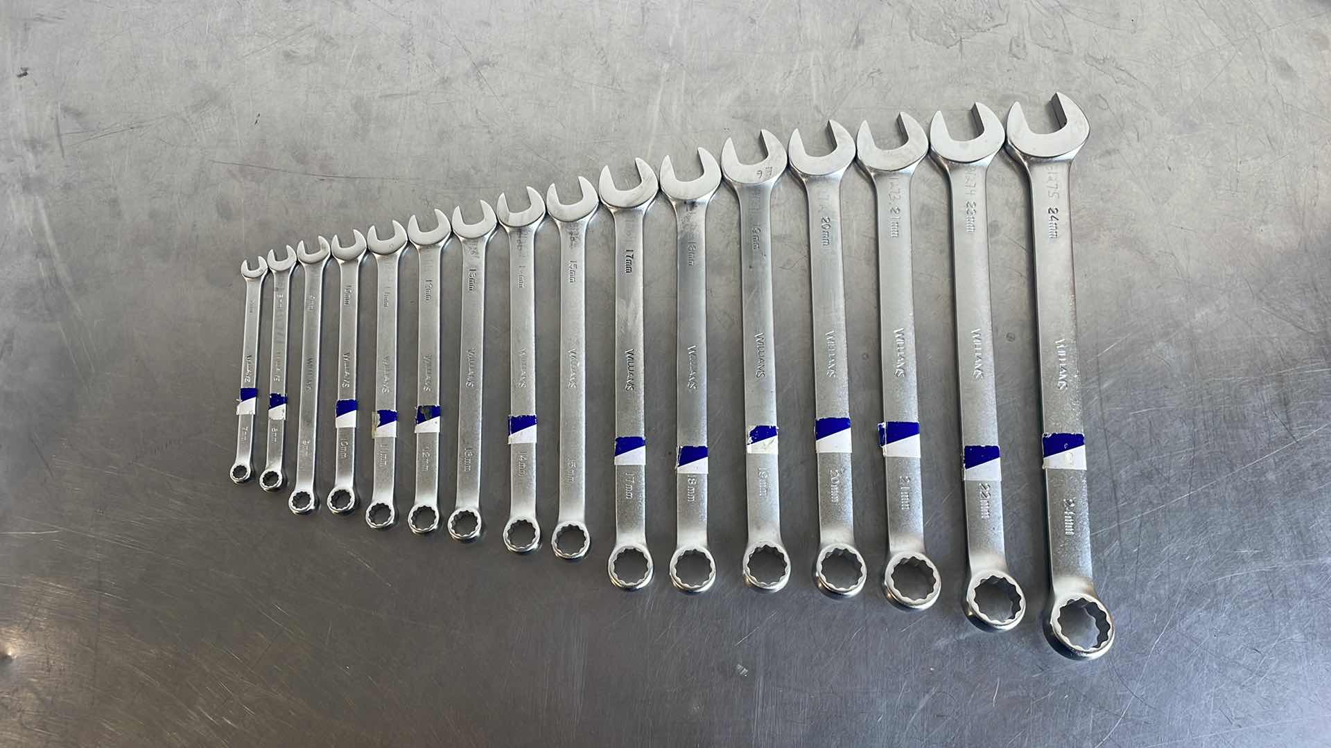 Photo 1 of WILLIAMS METRIC OPEN END WRENCH SET 7MM-24MM