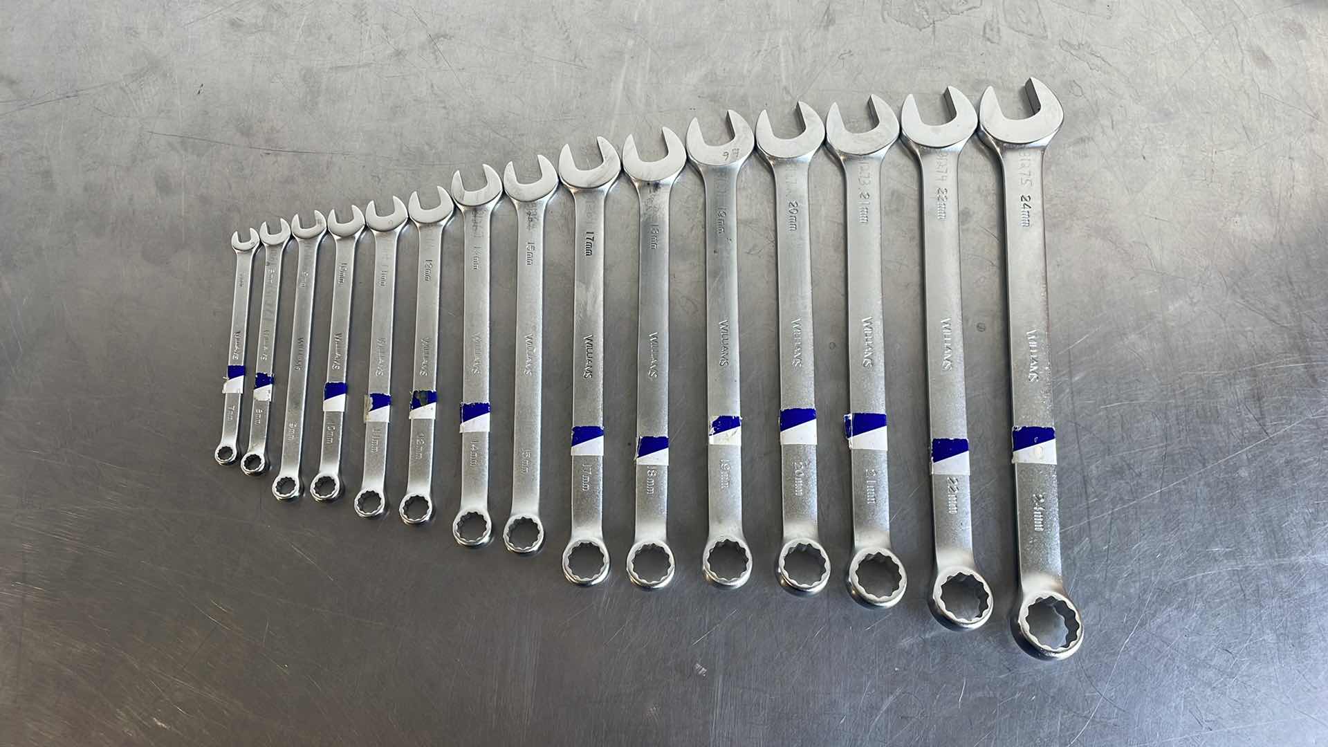 Photo 2 of WILLIAMS METRIC OPEN END WRENCH SET 7MM-24MM