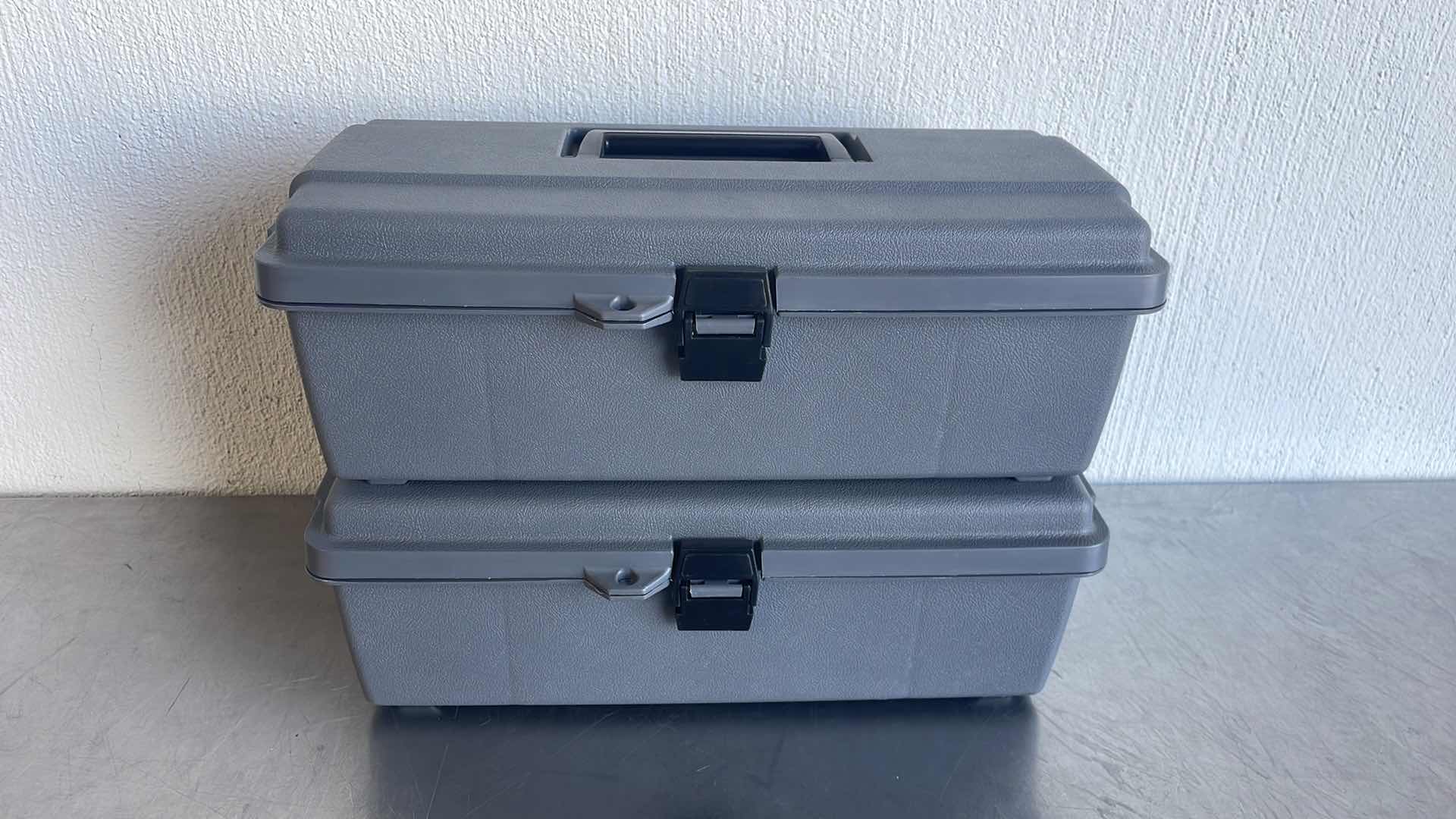 Photo 1 of 14” BRUTE CABINET PLASTIC TOOL CABINET BOX (2)