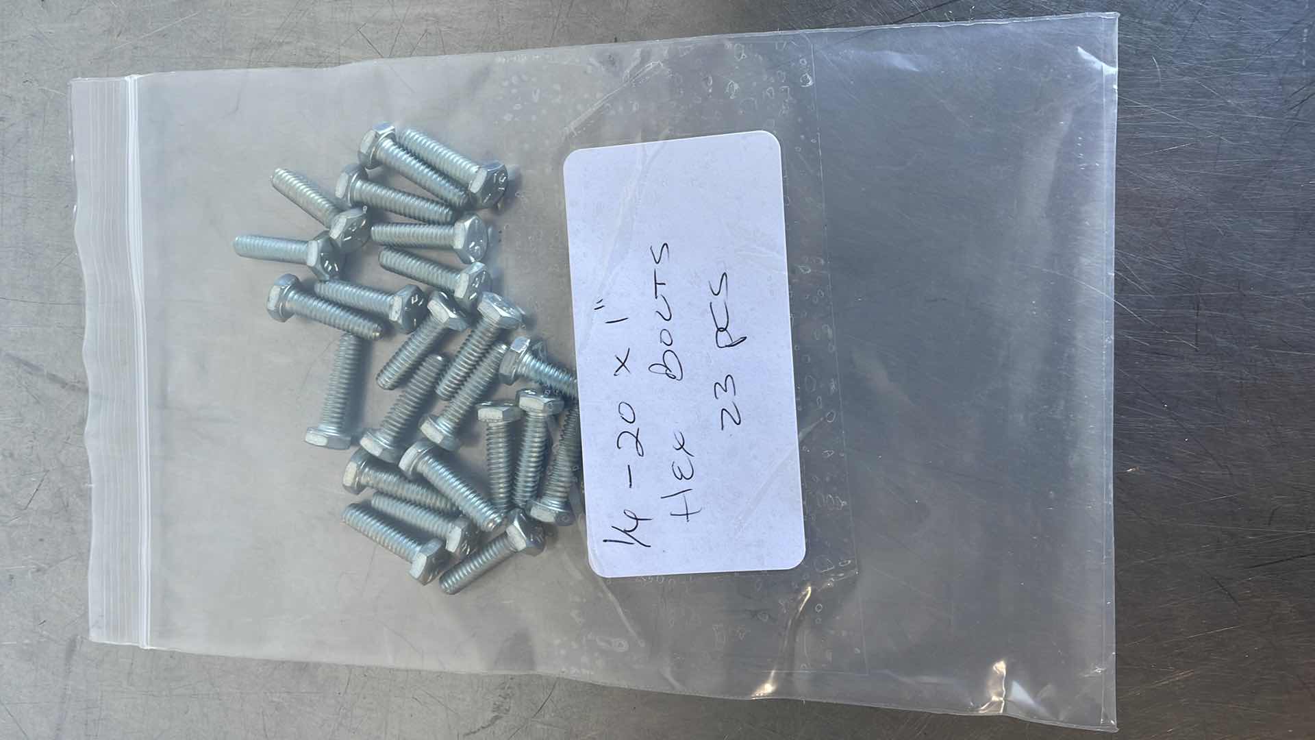 Photo 1 of 1/4 -20 x 1” HEX BOLTS 23 PCS