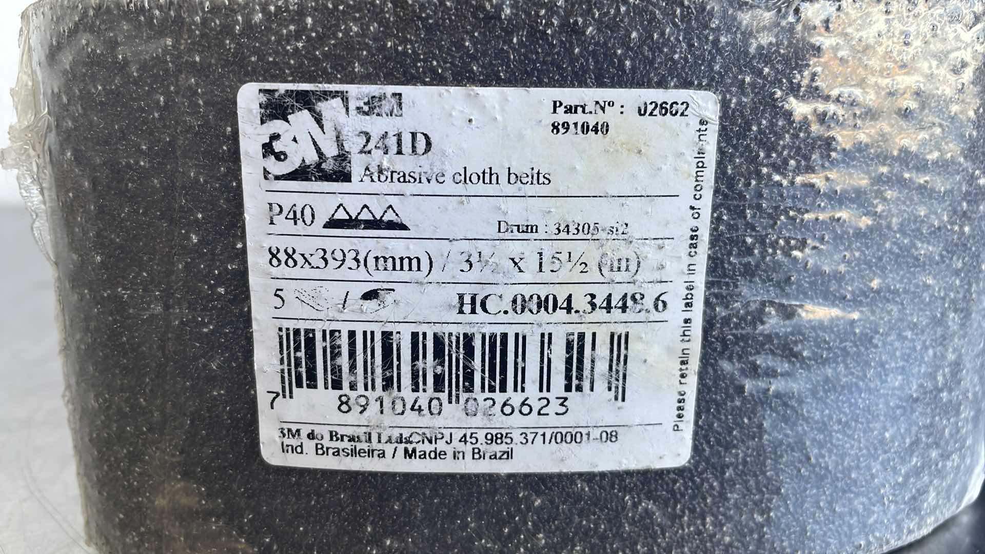 Photo 2 of 3M 241D ABRASIVE CLOTH BELTS 3-1/2” X 15-1/2” 4-5 PACKS