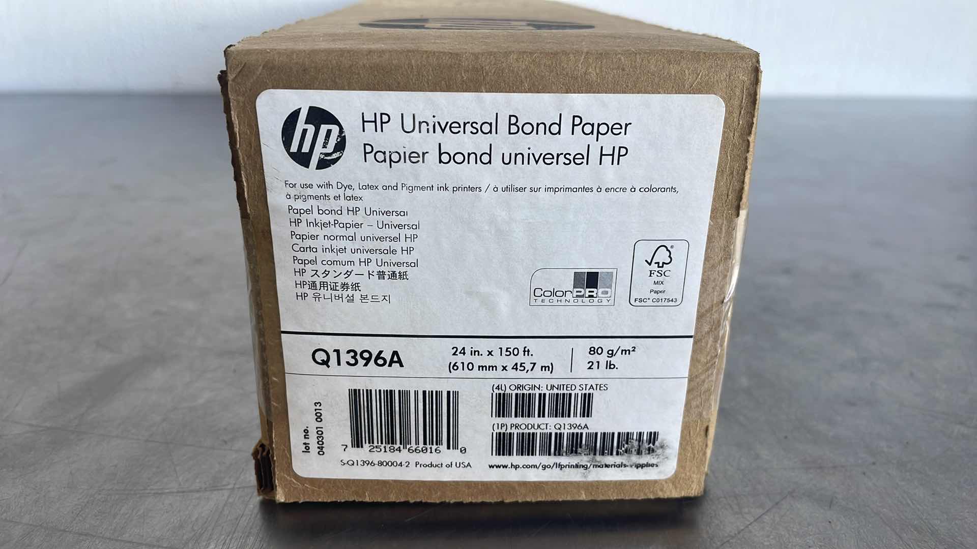 Photo 1 of HP UNIVERSAL BOND PAPER Q1396A 24” x 150’