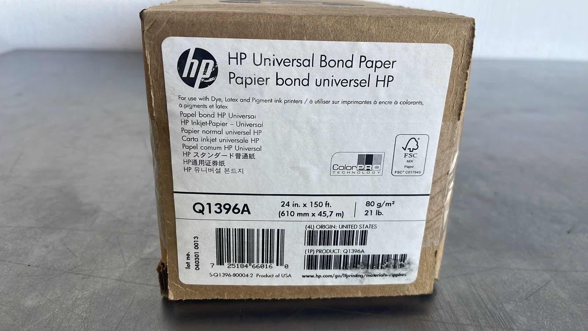 Photo 1 of HP UNIVERSAL BOND PAPER Q1396A 24” x 150’